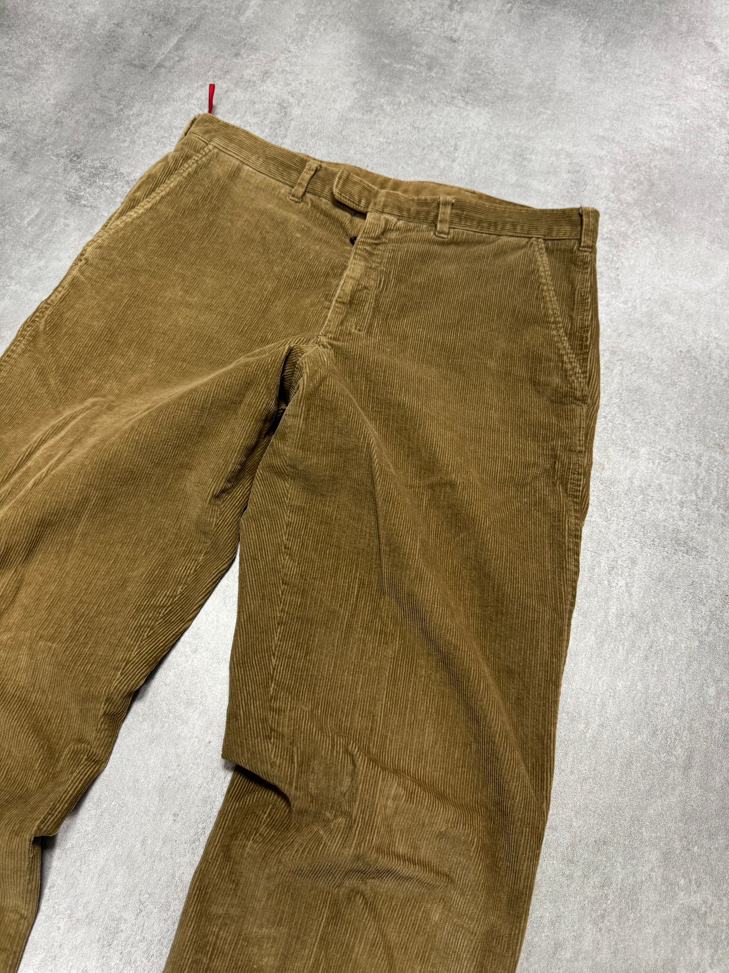 2000s Prada Luna Rossa Beige Corduroy Pants (M)