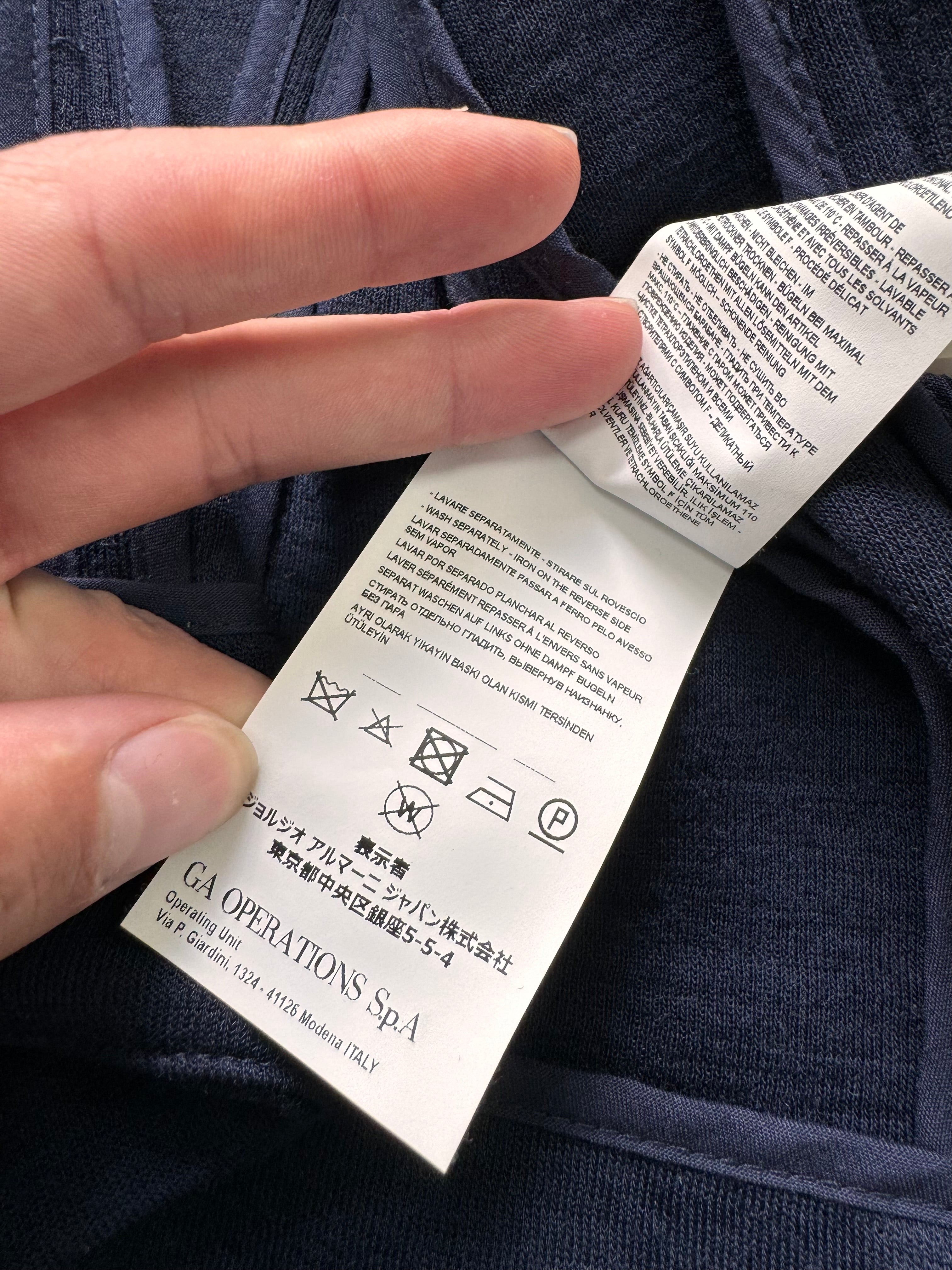 Emporio Armani Navy Asymmetrical Jacket