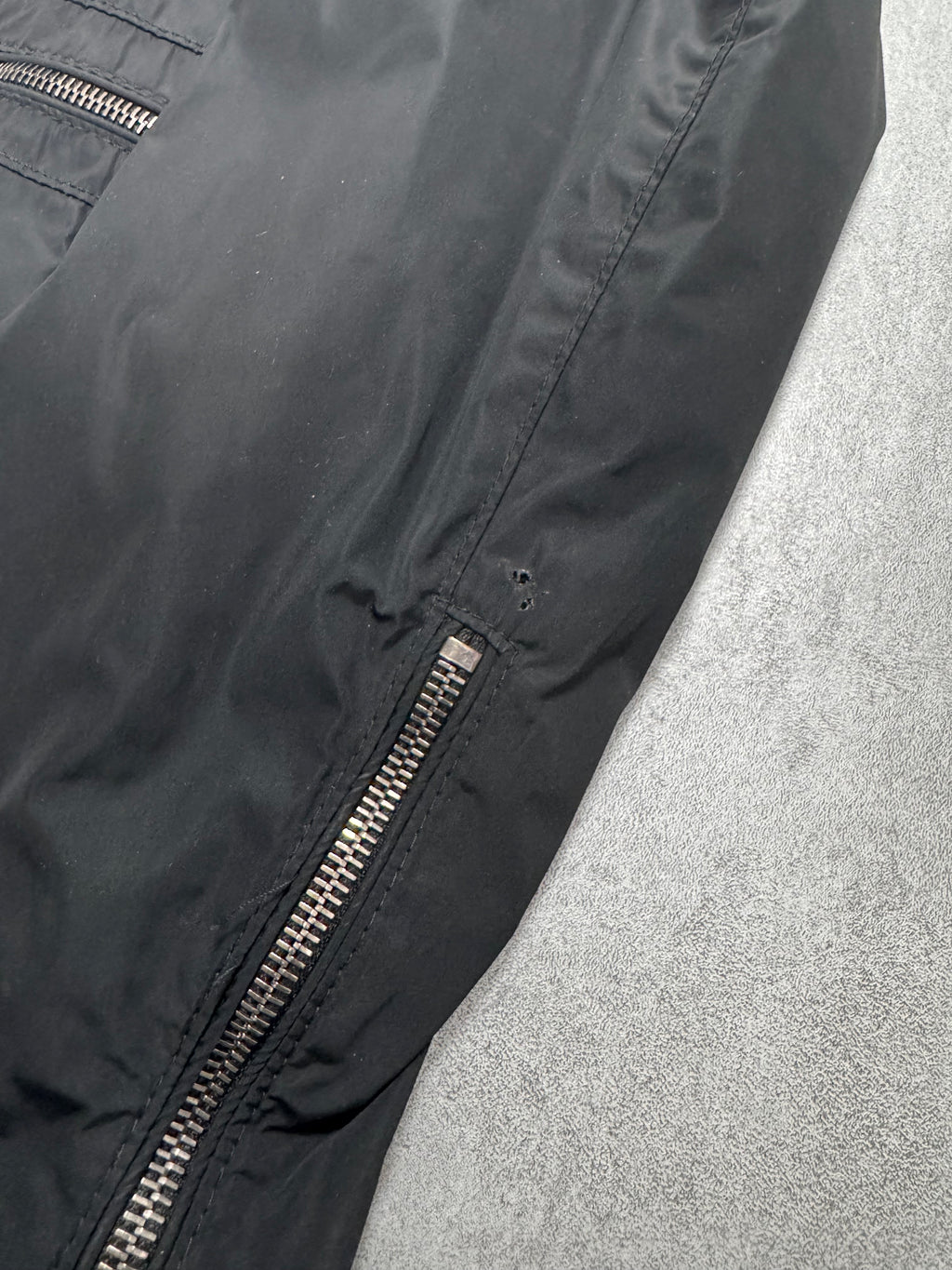 2000s Dolce & Gabbana Black Nylon Zip Jacket