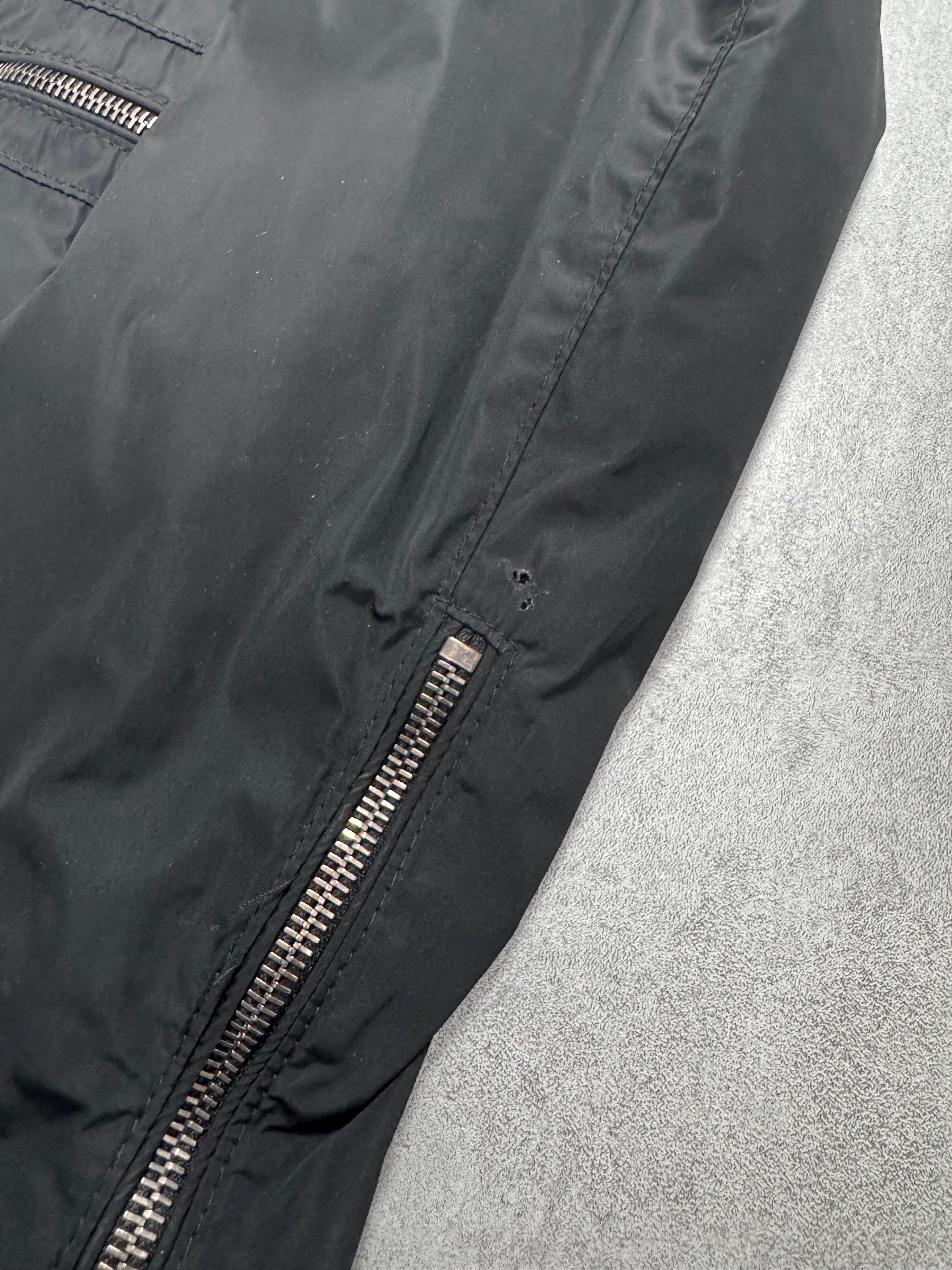 2000s Dolce & Gabbana Black Nylon Zip Jacket