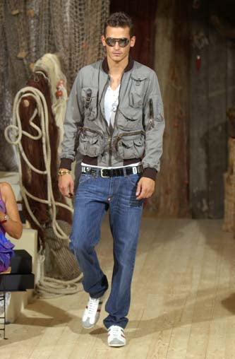 SS2003 ドルチェ＆ガッバーナ ハンター カーゴ ボンバー ジャケット (S)