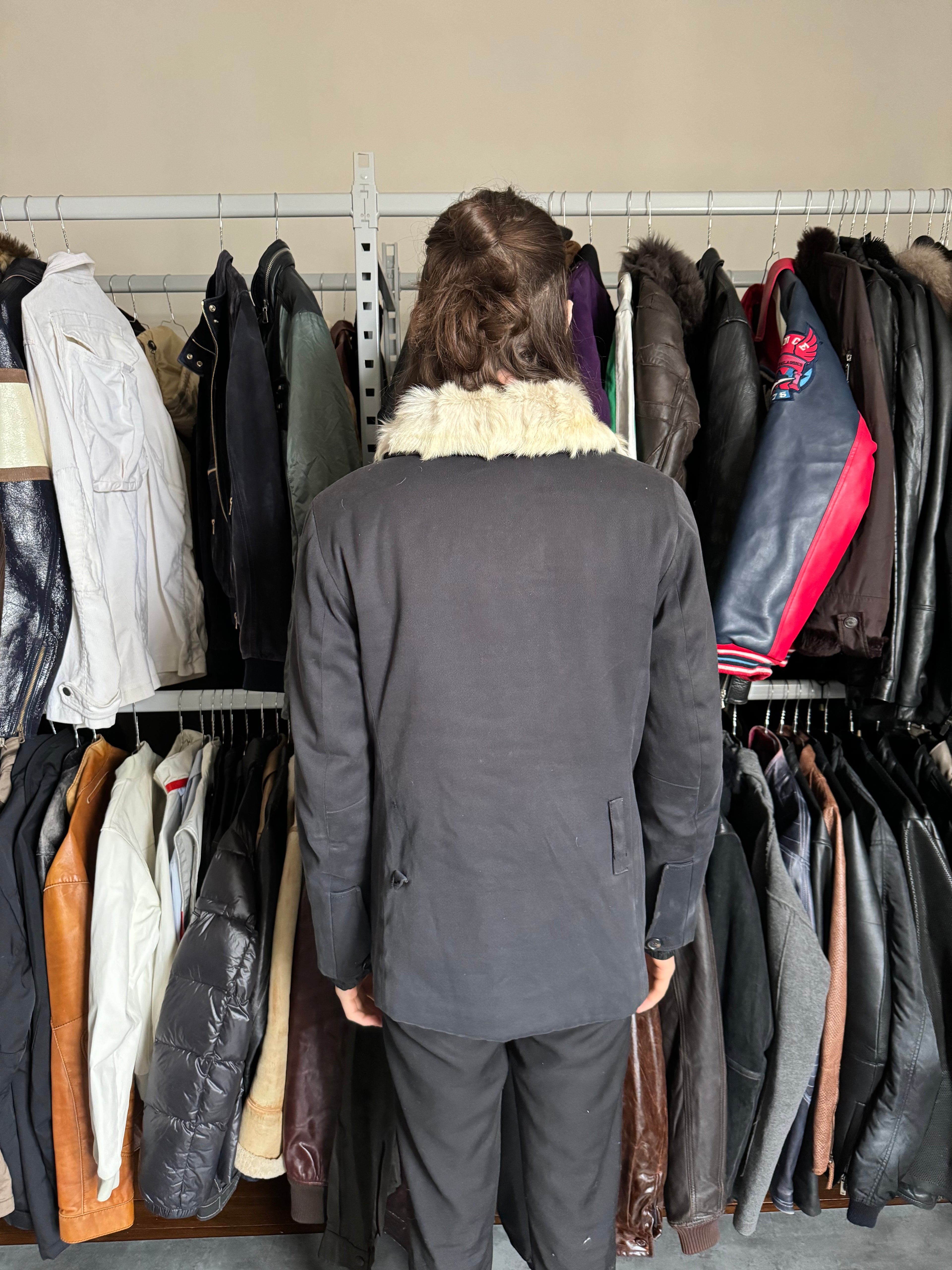2000s Prada Structural Navy Jacket  (S) - 5