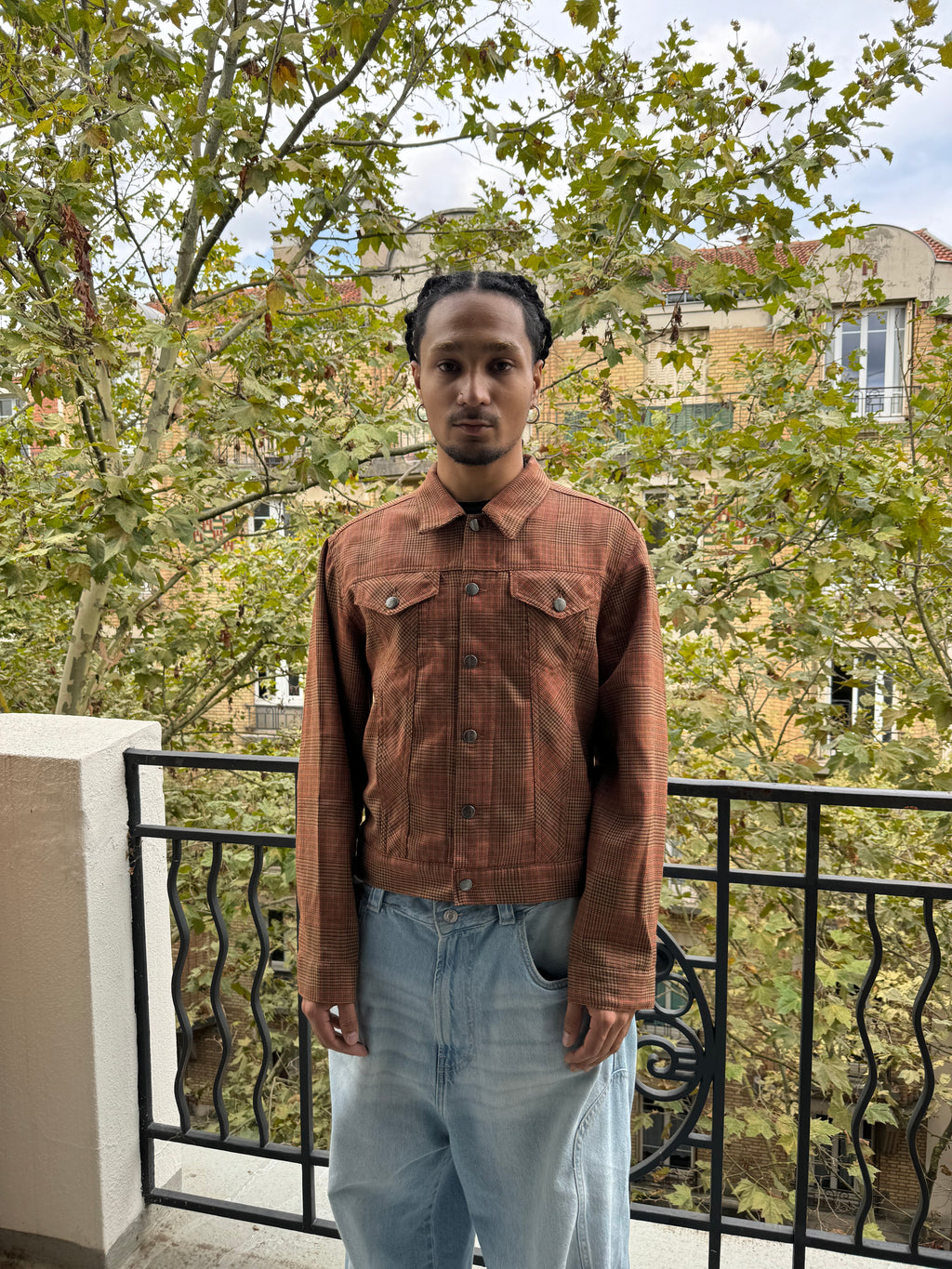 2000s Dries Van Noten Houndstooth Light Jacket