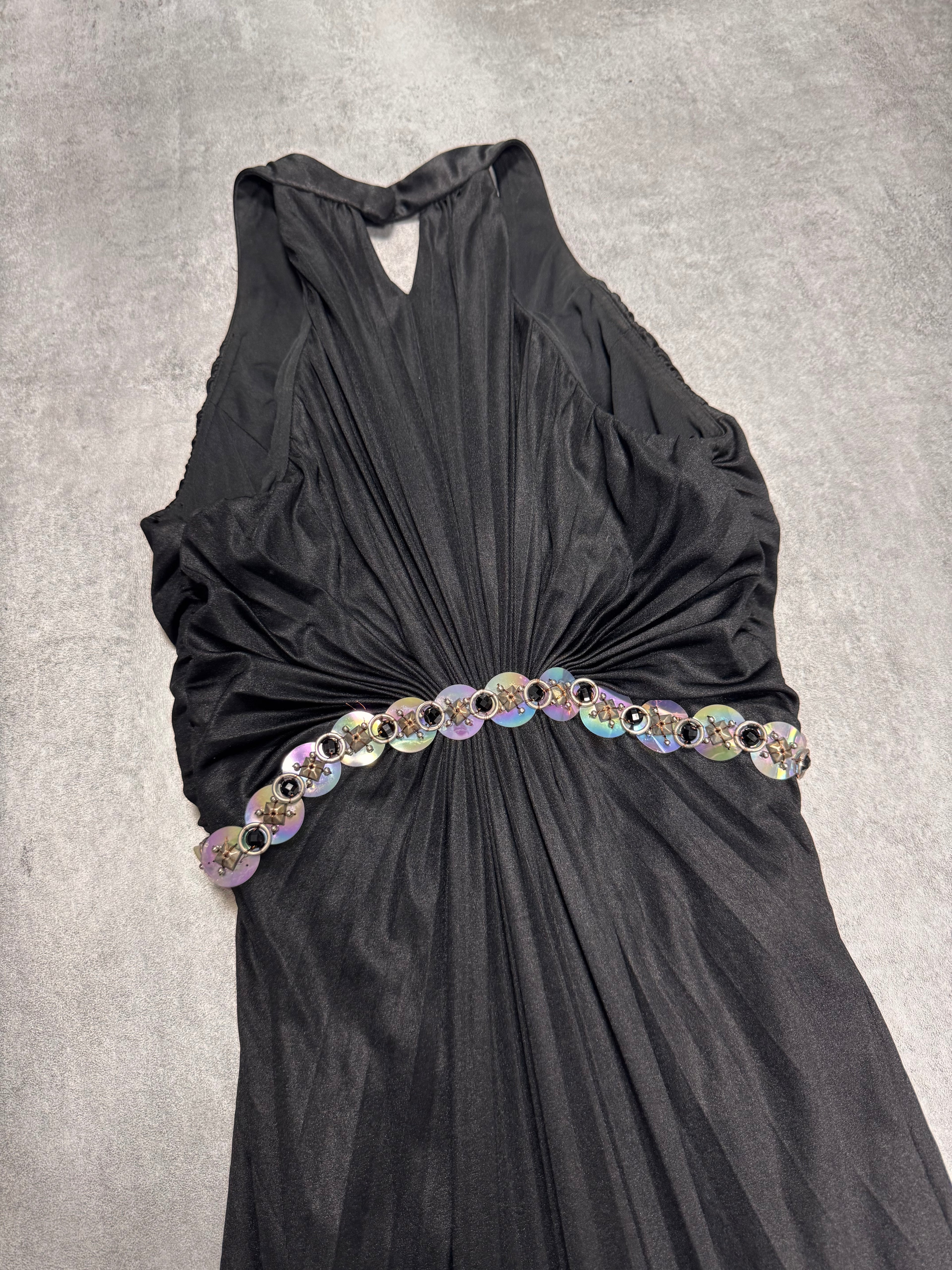 Roberto Cavalli Class Black Long Dress