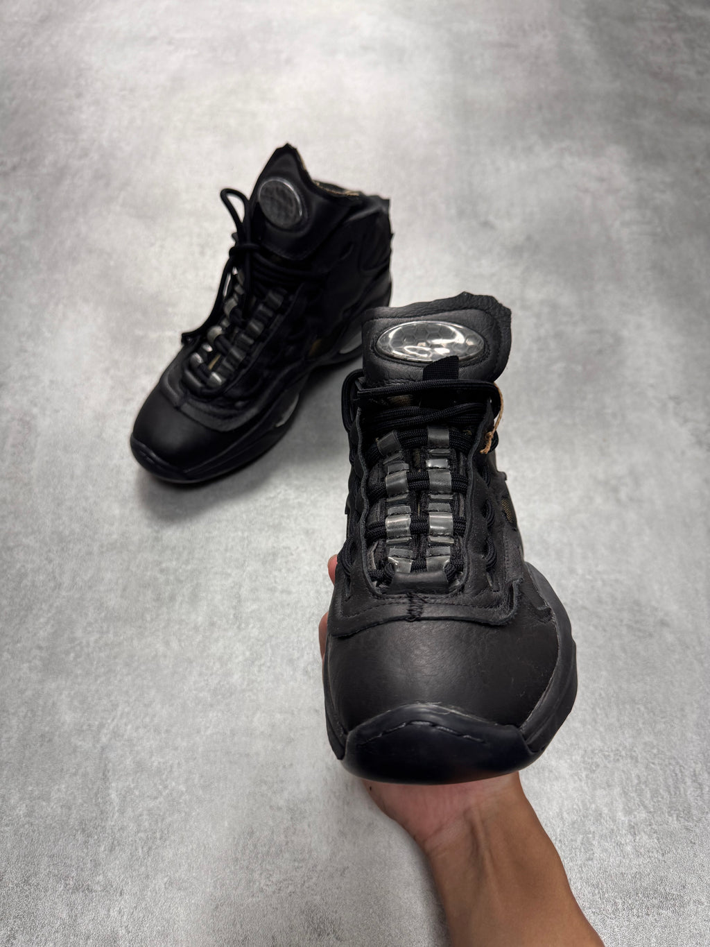 Reebok x Maison Margiela Question Mid Black Sneakers