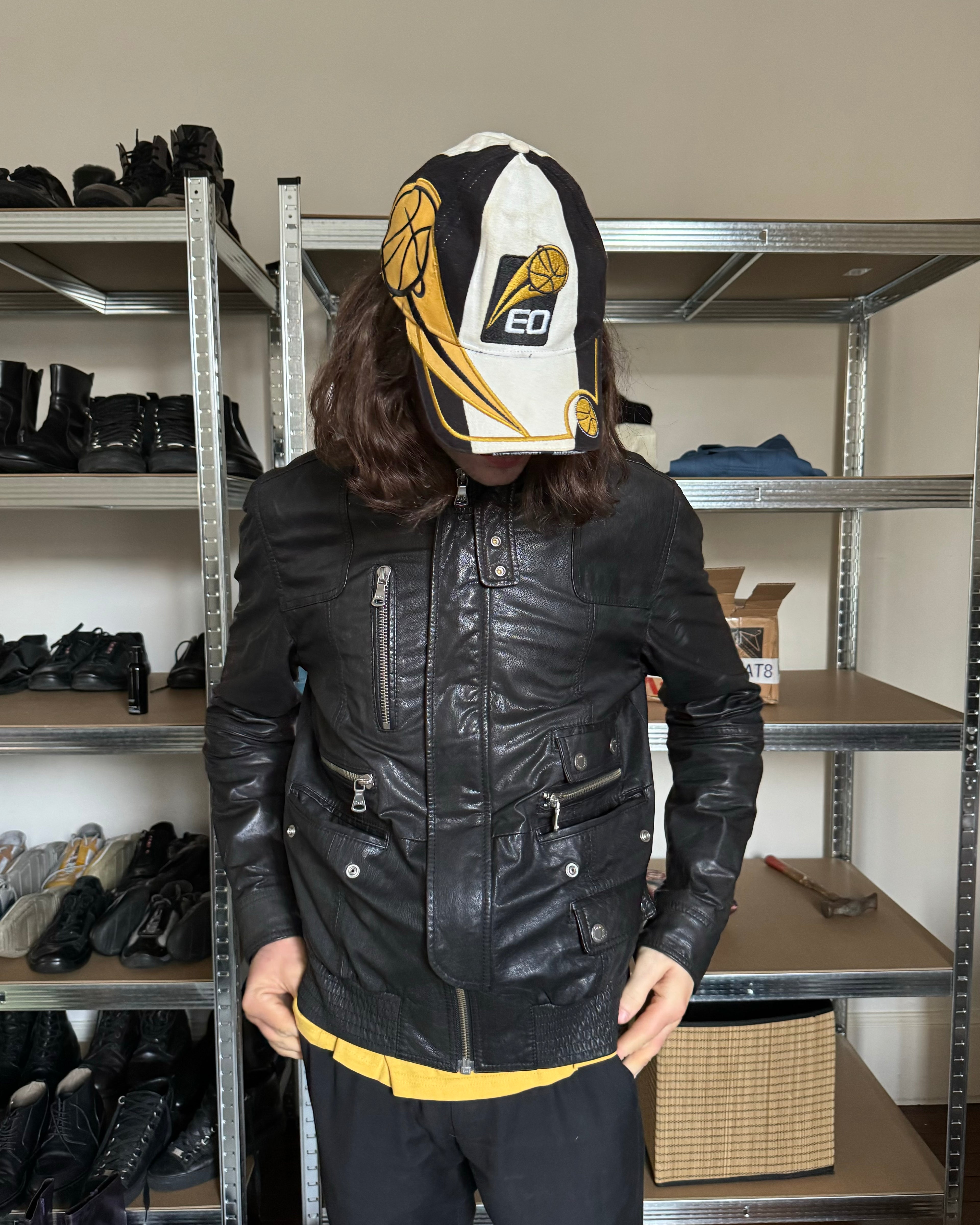 AW2008 Dolce & Gabbana Premium Utility Leather Jacket