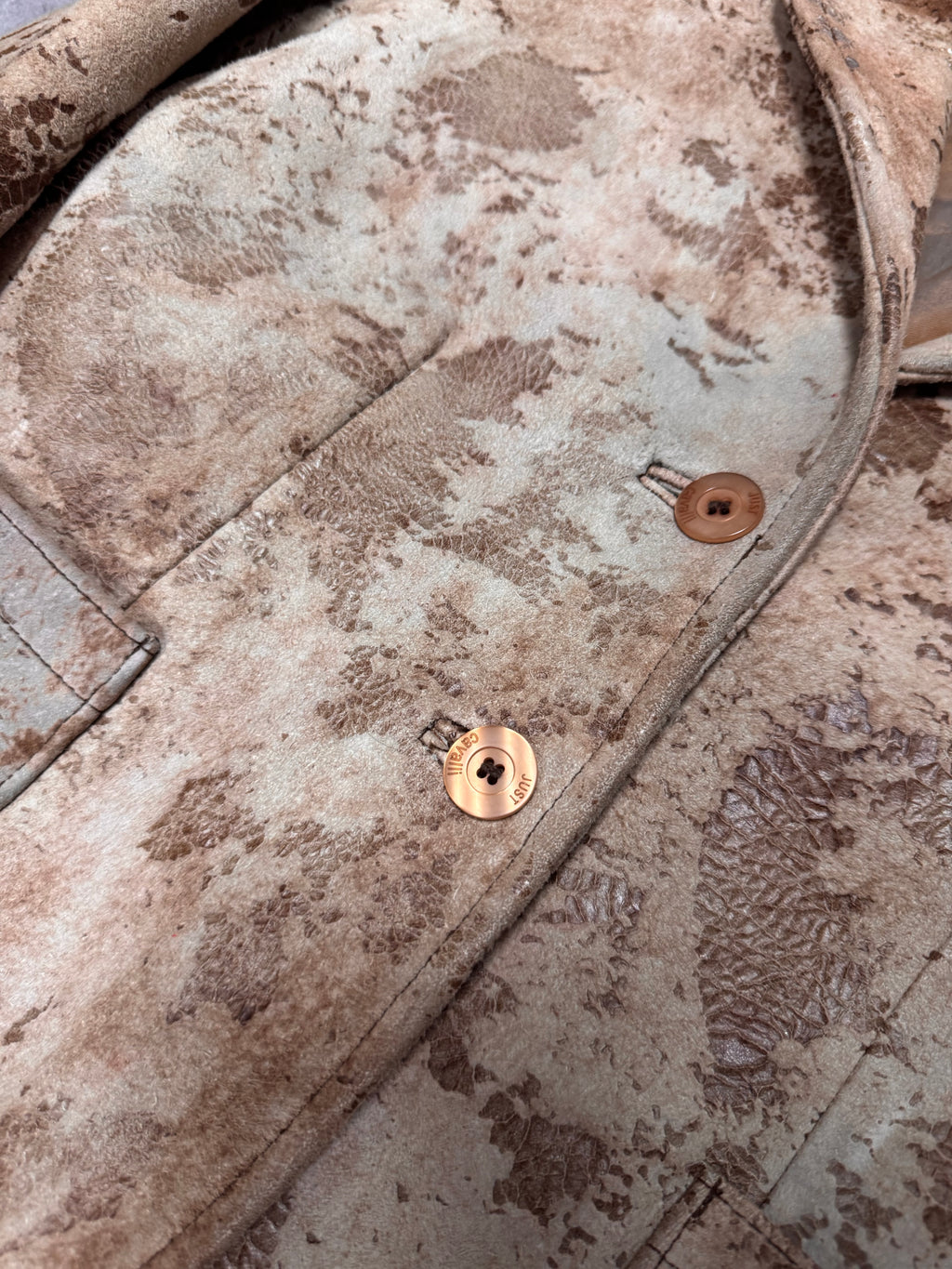 AW2003 Cavalli Apocalypse Brut Leather Jacket