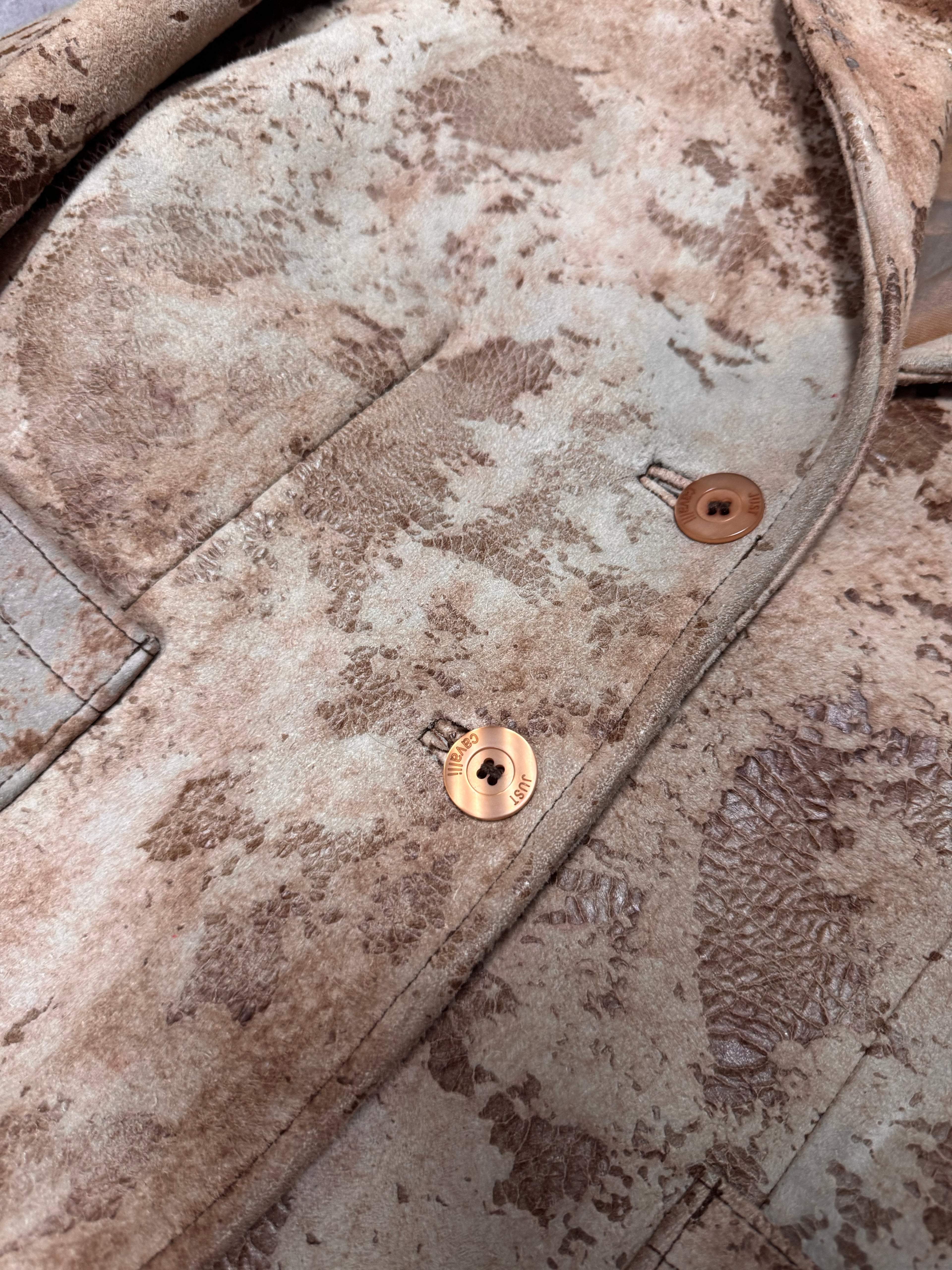 AW2003 Cavalli Apocalypse Brut Leather Jacket