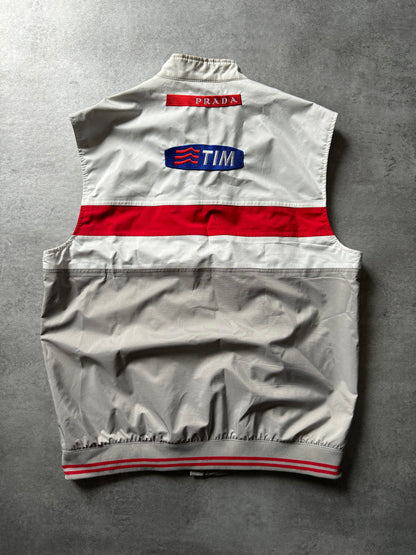 2003 Prada Luna Rossa Racing Challenge Sleeveless Jacket & Cap (L) - 2