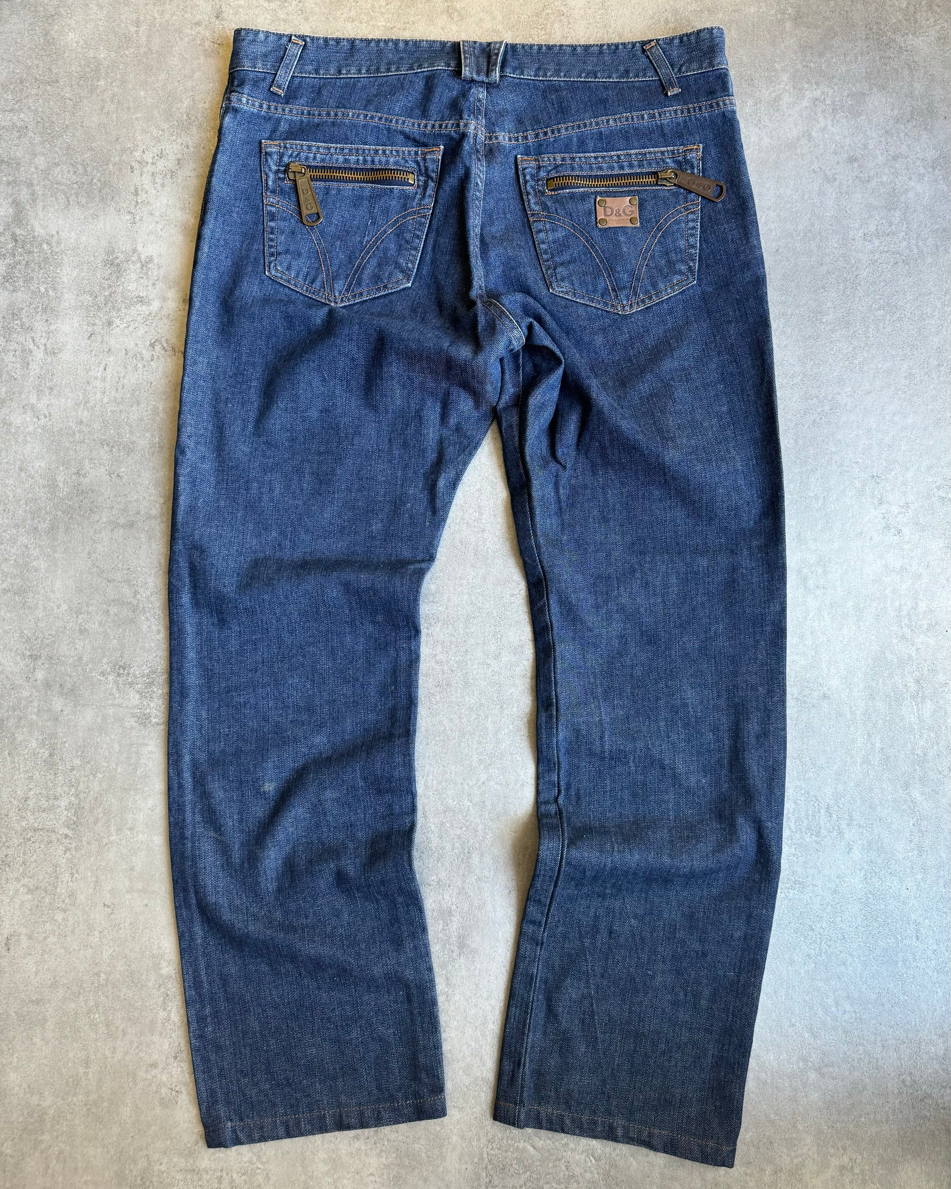 AW2004 Dolce & Gabbana Brut Denim Jeans  (XL) - 8