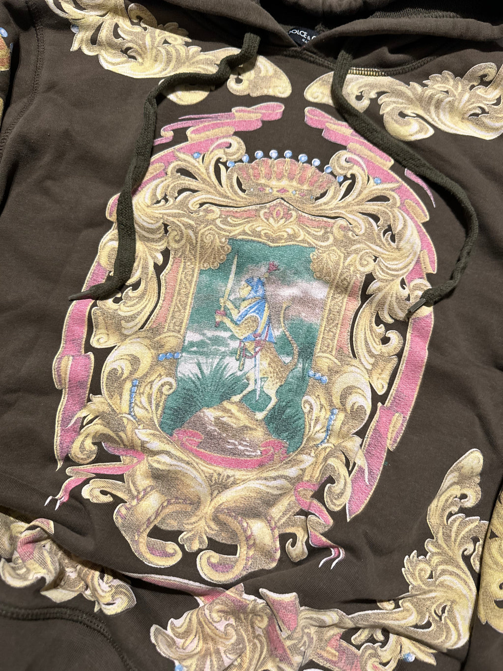 2000s Dolce & Gabbana Royal Fleur de Lys Dynasty Hoodie  (S) - 9