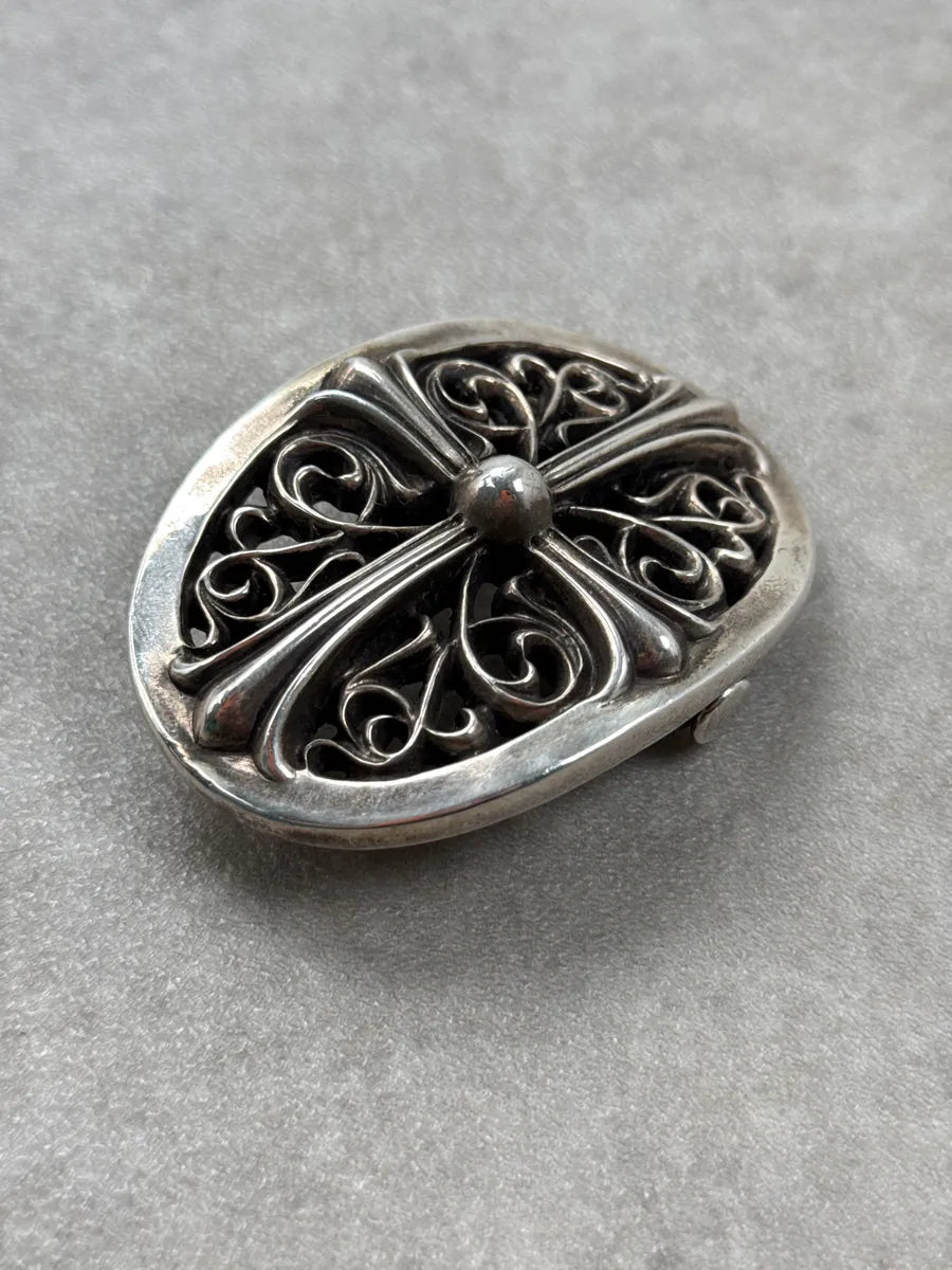 2000s Chrome Hearts Cross Filigree Silver Buckle FWTLCZXU 6