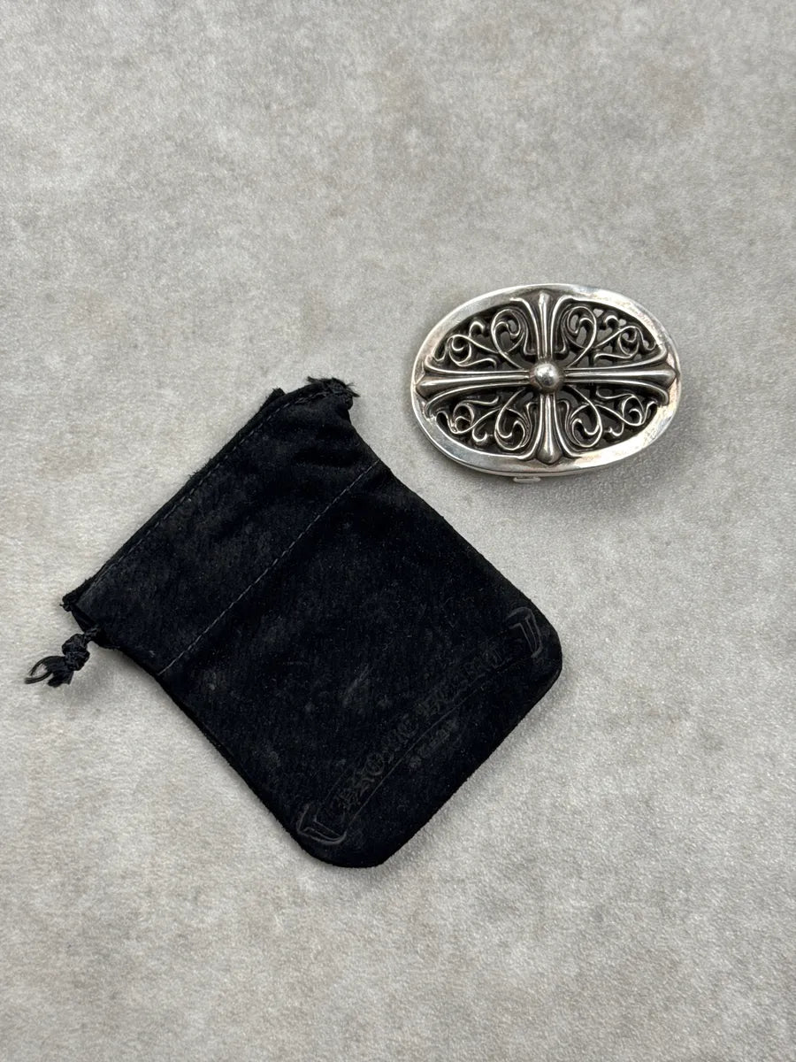 2000s Chrome Hearts Cross Filigree Silver Buckle FWTLCZXU 1