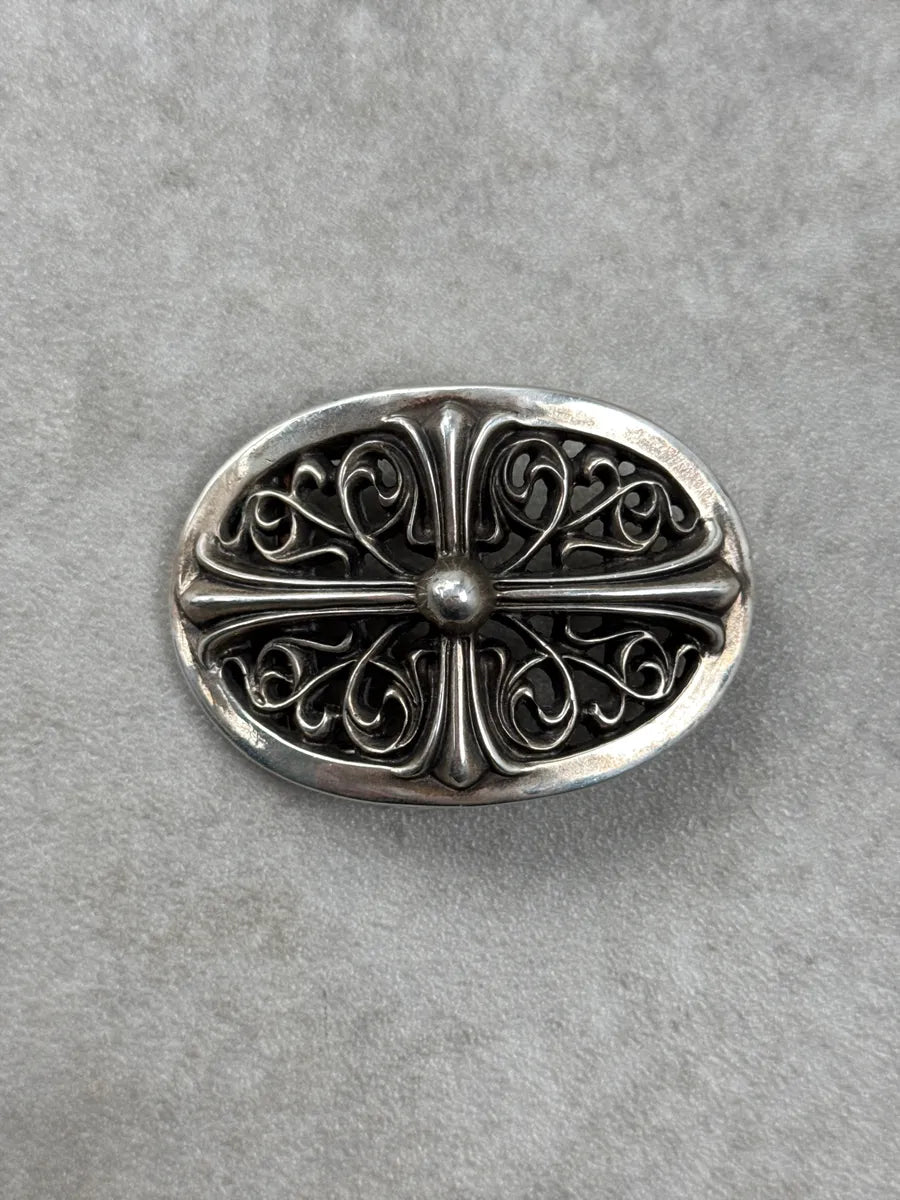 2000s Chrome Hearts Cross Filigree Silver Buckle FWTLCZXU 0