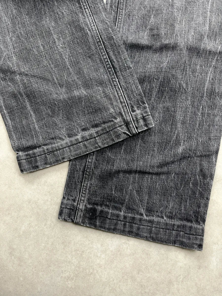 AW2007 Gucci Black Denim Straight Leg Jeans by Frida Giannini FWWIbAZx 7