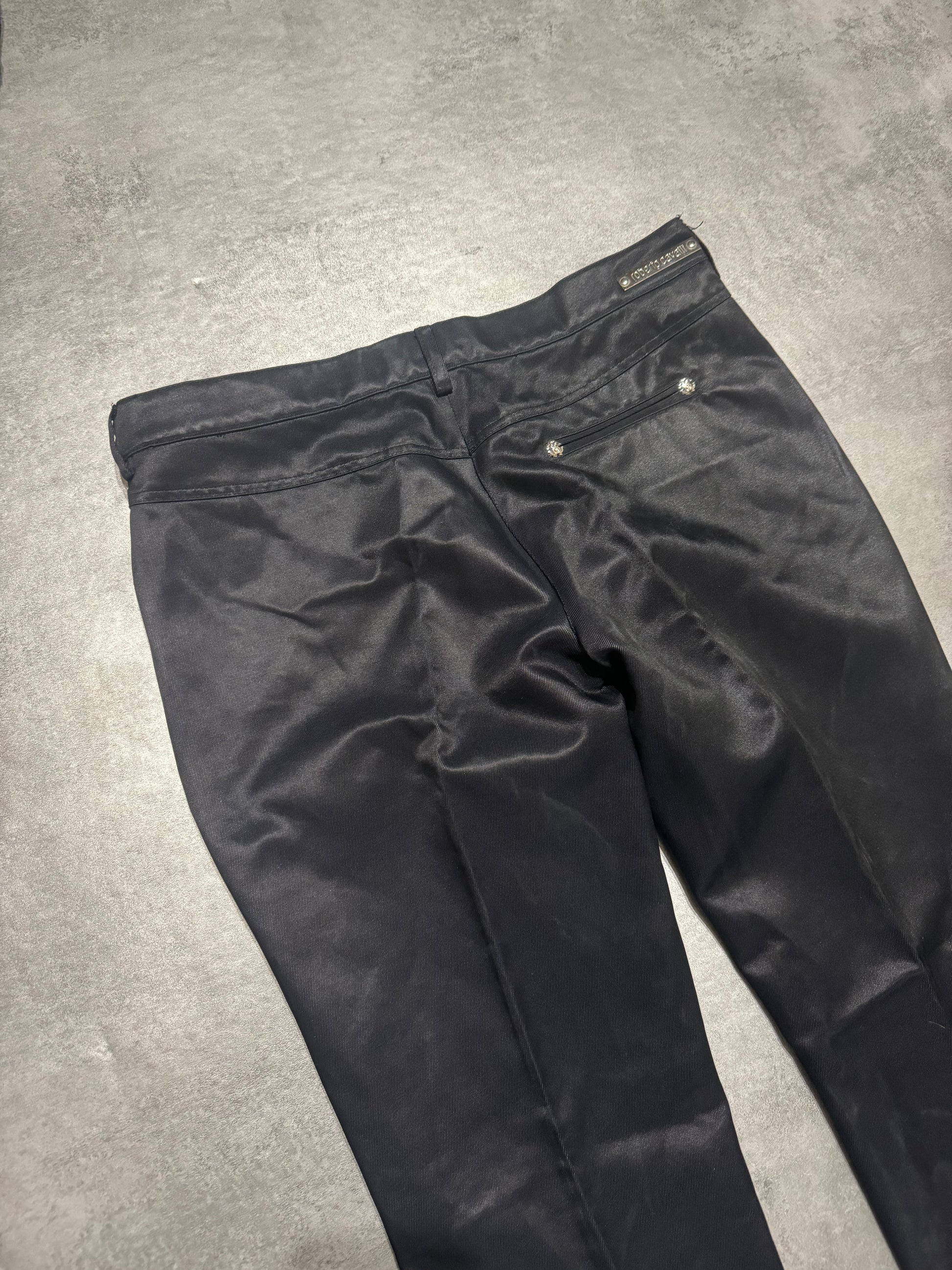 AW2008 Roberto Cavalli Black Italian Elegant Pants (XS/S) - 5