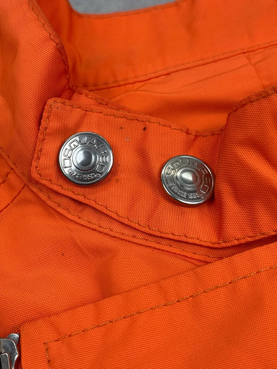 SS2014 Dsquared2 Orange Asymmetric Light Nylon Jacket FfhxMuNy 8