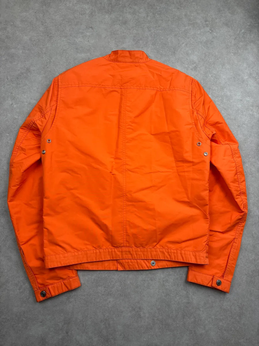 SS2014 Dsquared2 Orange Asymmetric Light Nylon Jacket FfhxMuNy 5