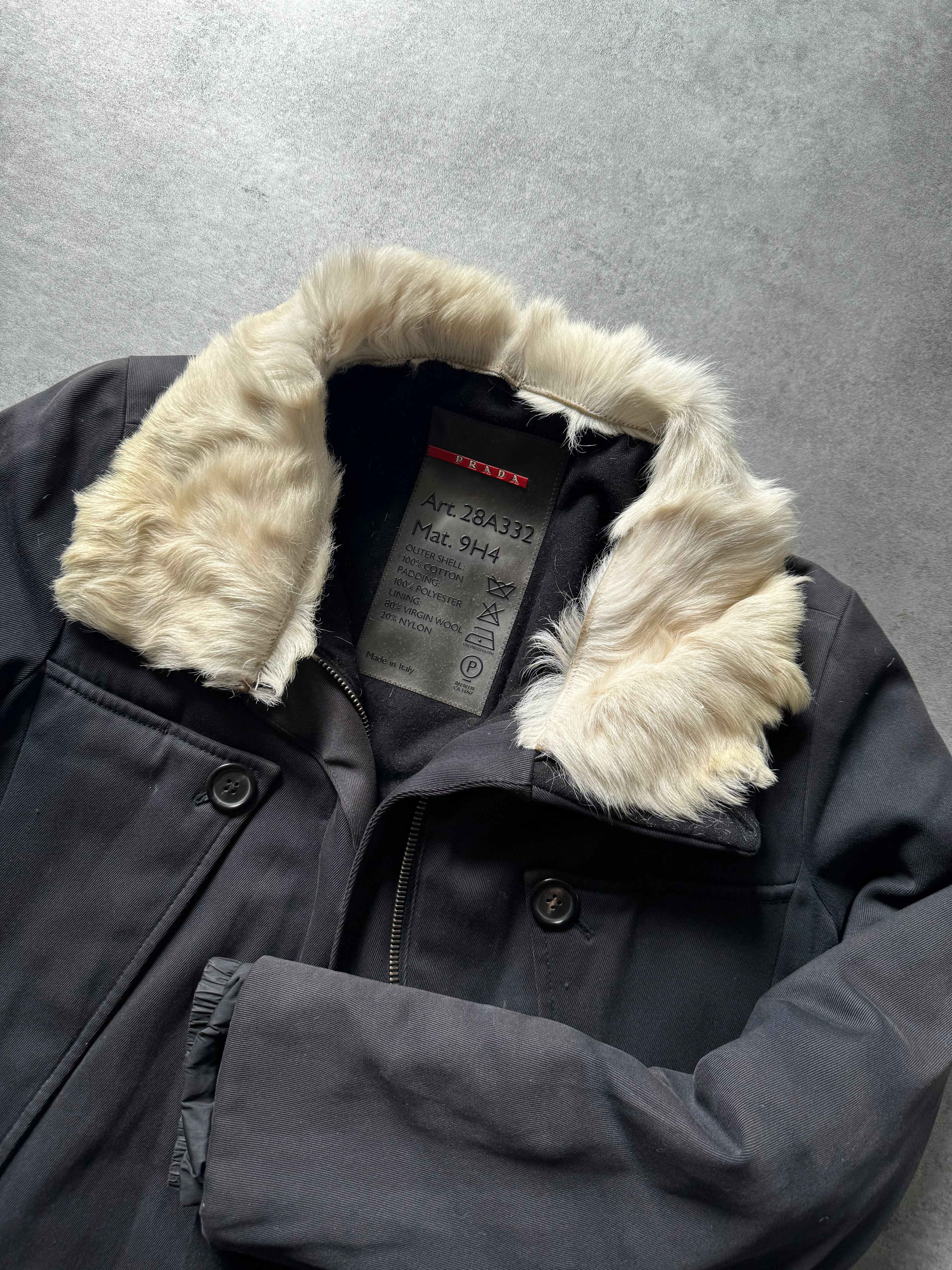 2000s Prada Structural Navy Jacket  (S) - 7
