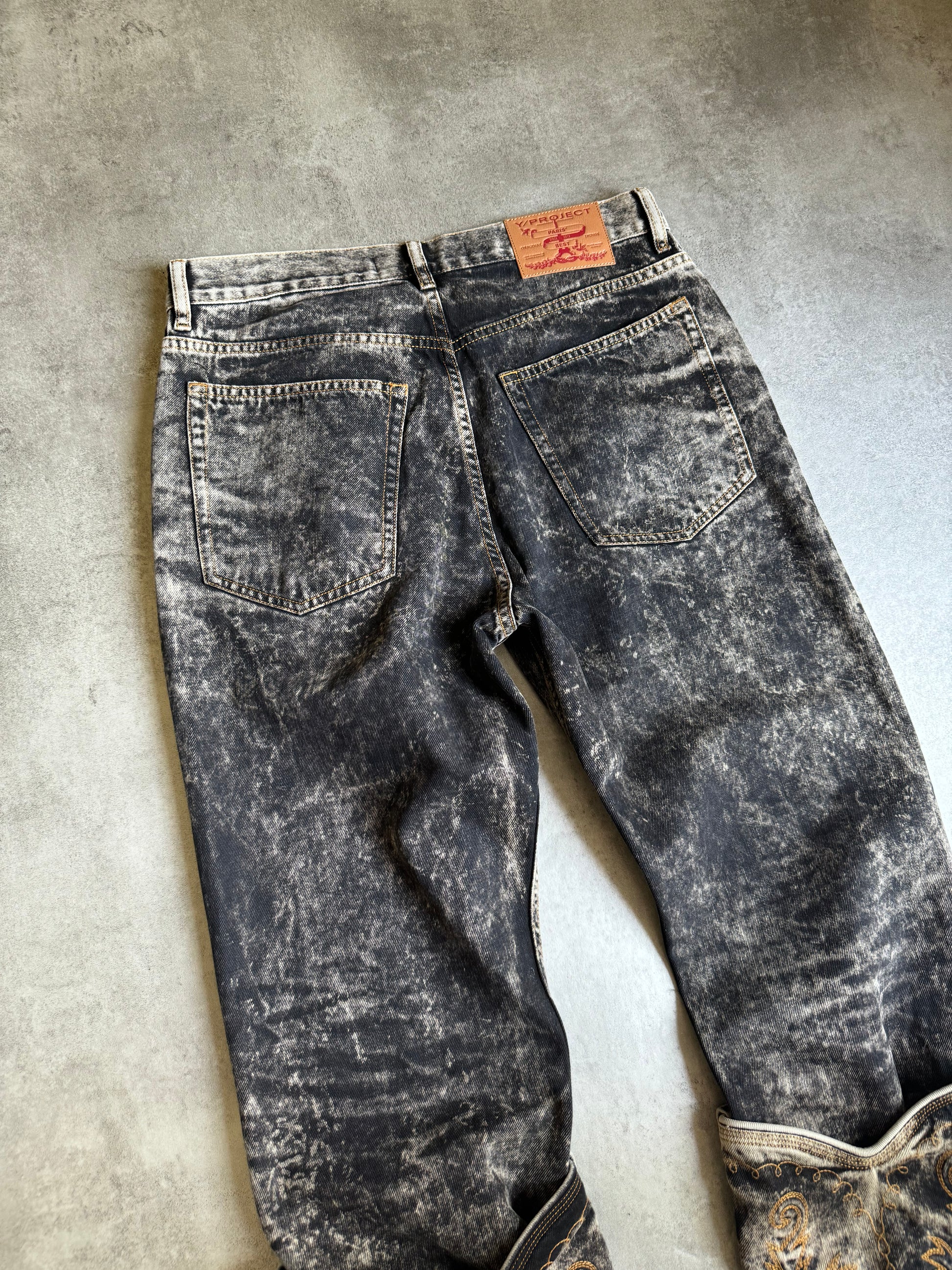 SS2023 Y/Project Cavallier Grey Astro Denim Jeans (M) - 4