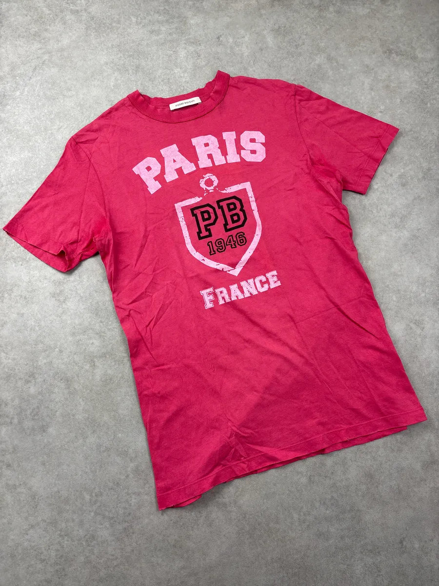 SS2012 Pierre Balmain Pink Paris France PB 1946 T-Shirt FnCFdYBx 3