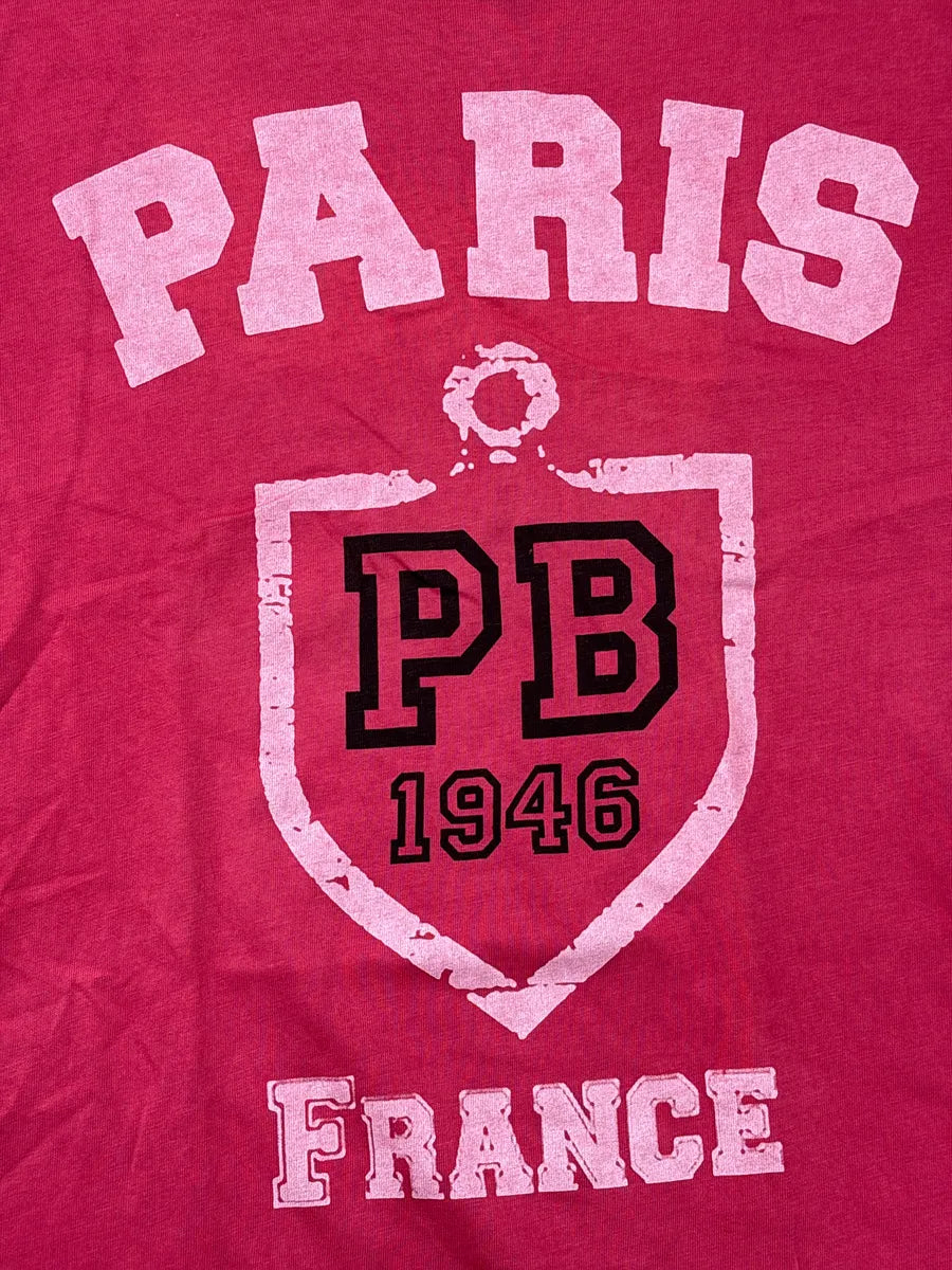 SS2012 Pierre Balmain Pink Paris France PB 1946 T-Shirt FnCFdYBx 7