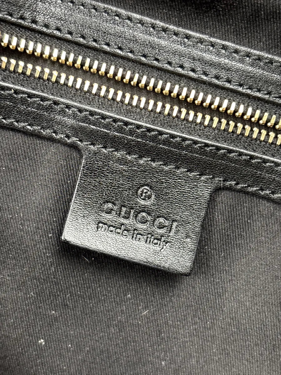Gucci Black Python Studded Handle Bag FqWlpFfG 17