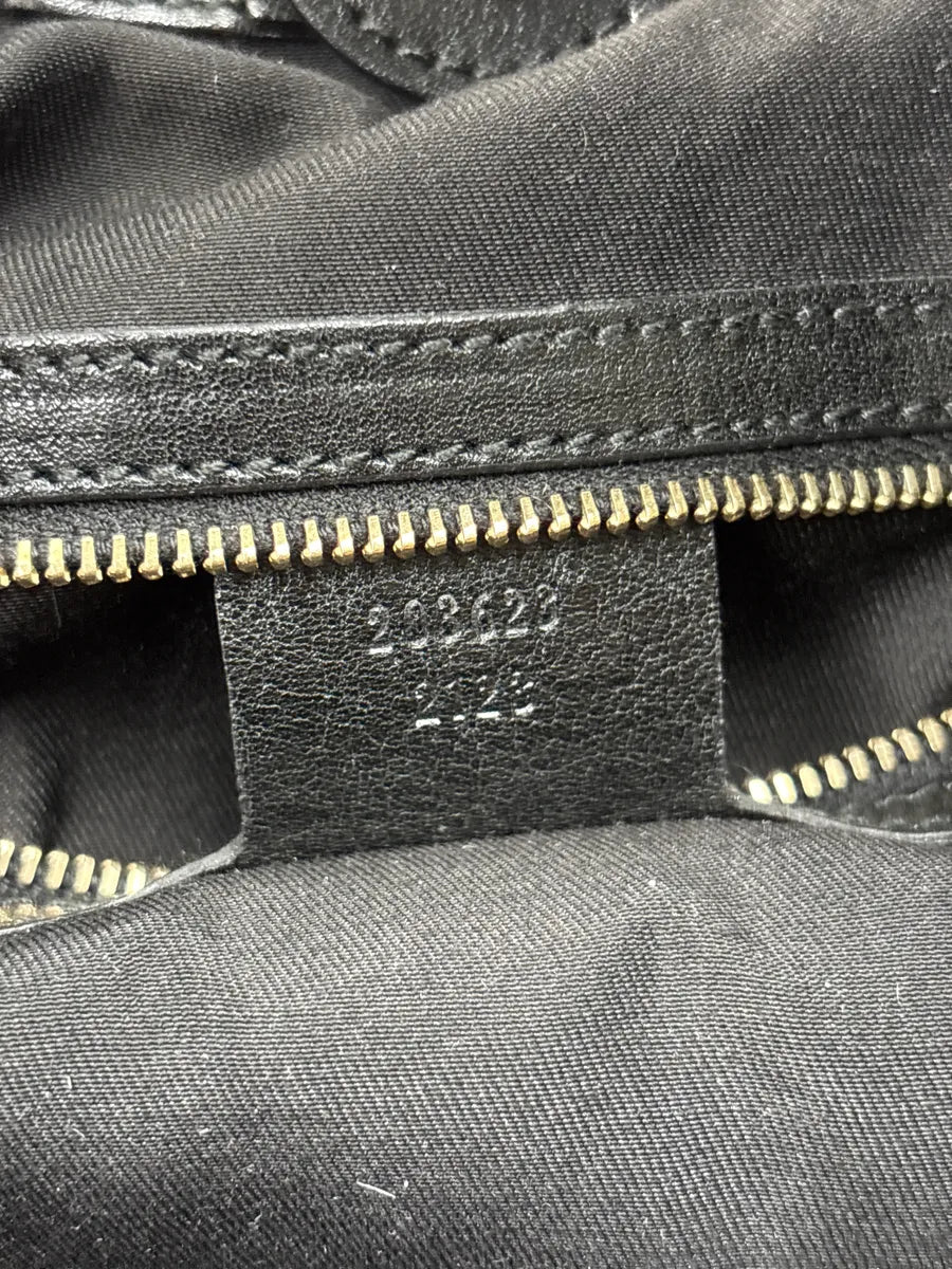 Gucci Black Python Studded Handle Bag FqWlpFfG 18