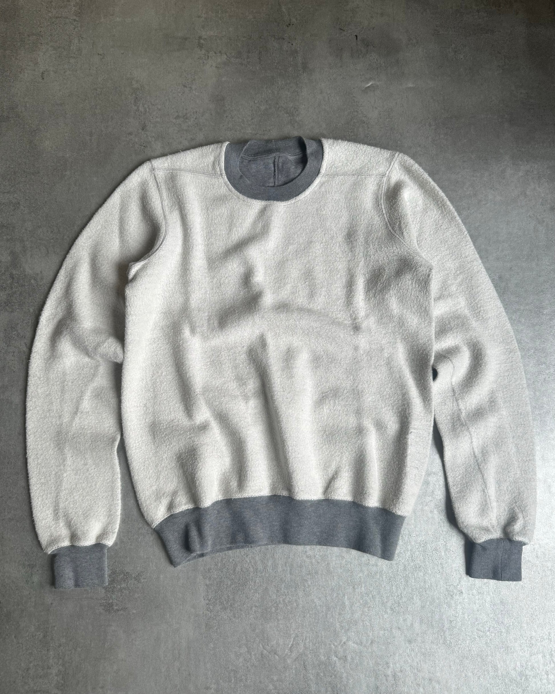 SS2020 Rick Owens Signature Grey Melange Inversed Sweater (XS) - 1