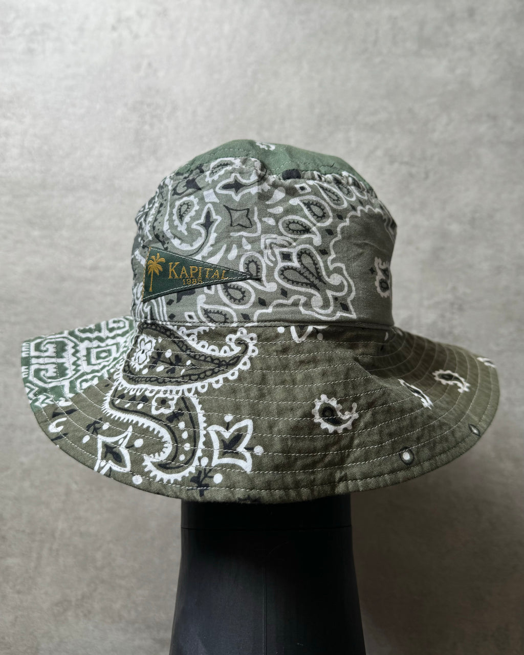 AW2024 Kapital Olive Safari Beanie  (OS) - 1