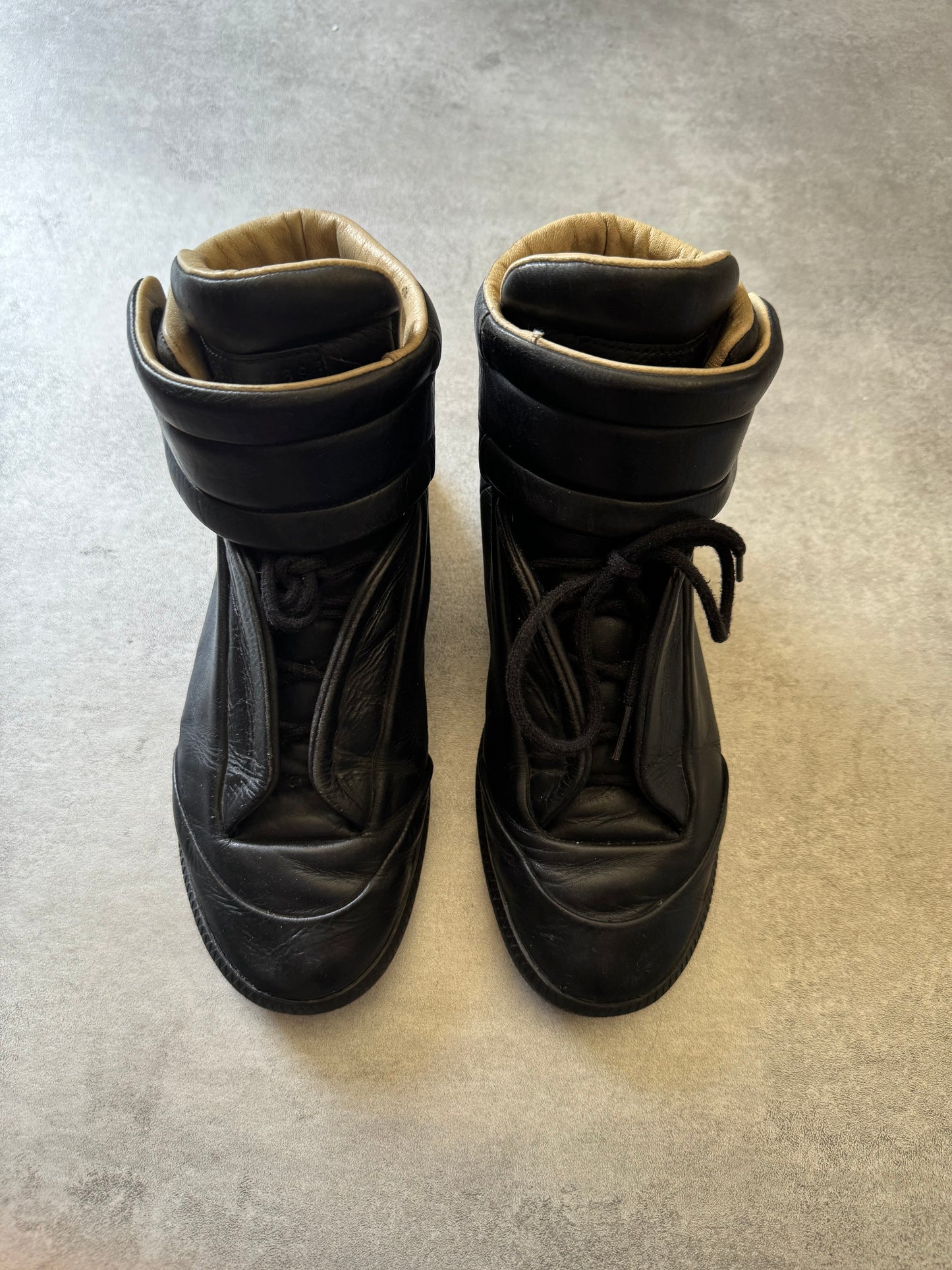 Maison Margiela Future High Top Black Leather (39) - 4