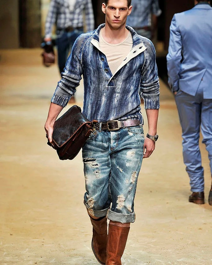 SS2010 Dolce & Gabbana Iceberg Overprint Sweater
