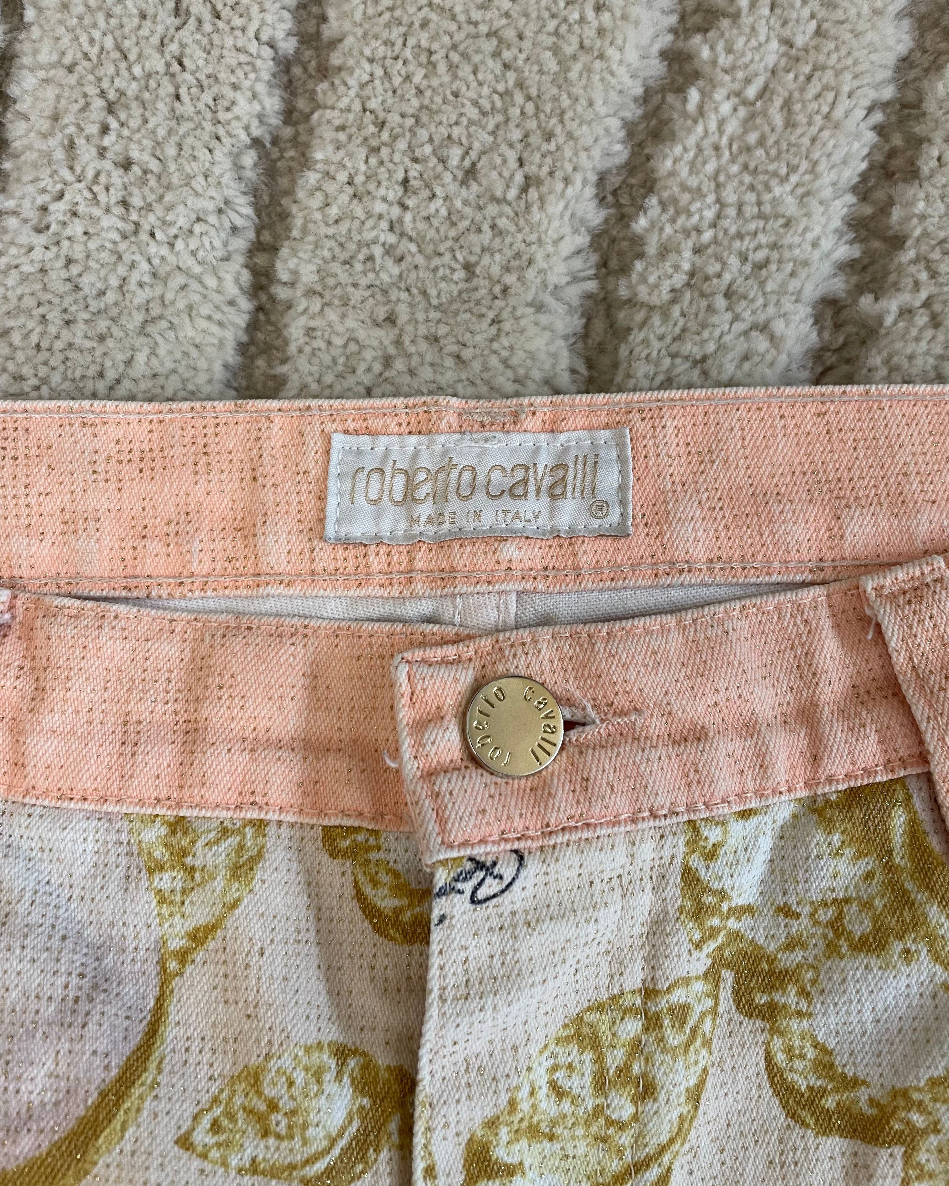 SS01 Roberto Cavalli Desi Princess Denim Pants