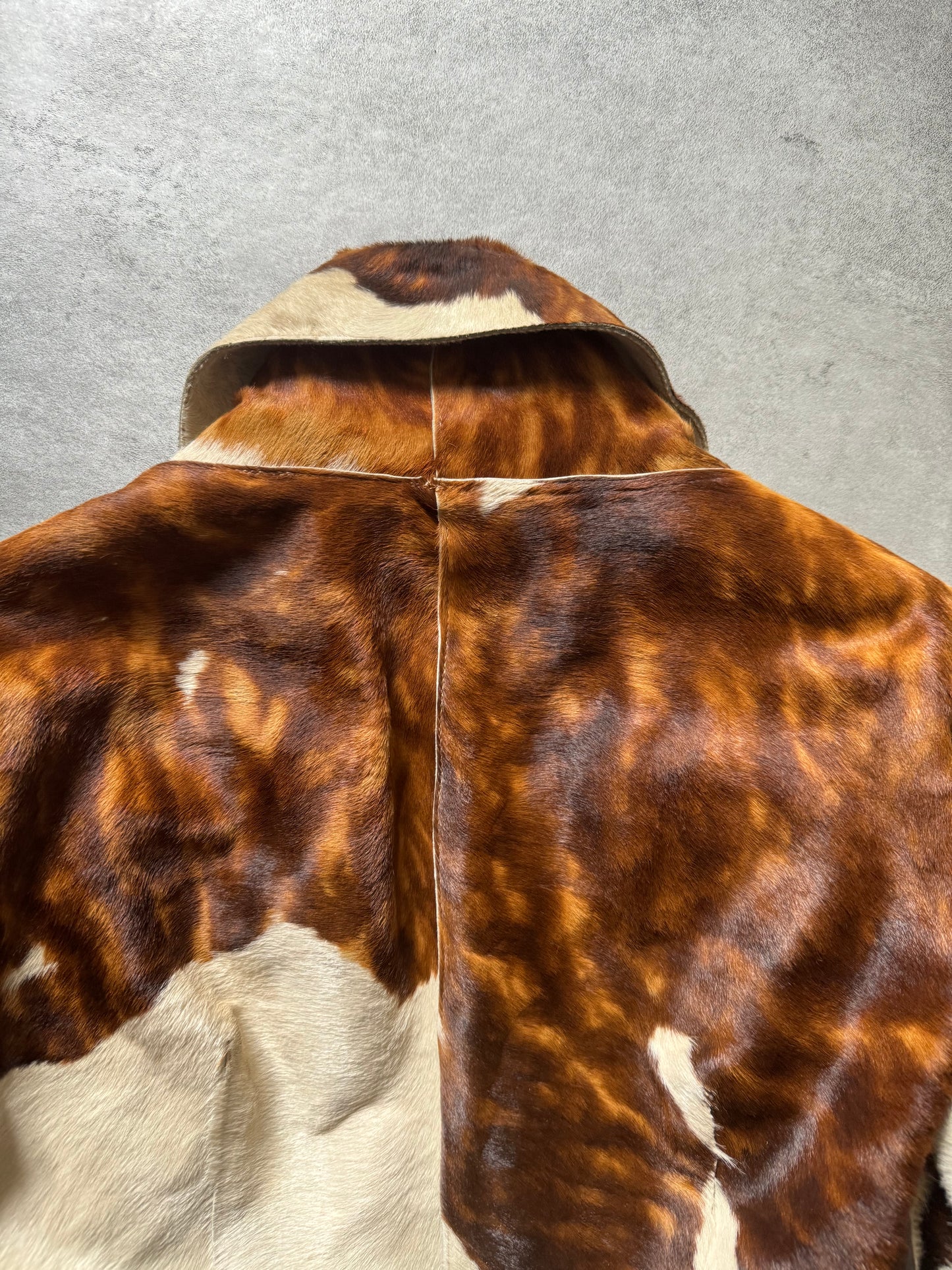 AW2000 Roberto Cavalli Fur Leather Cow Jacket (XS) - 4