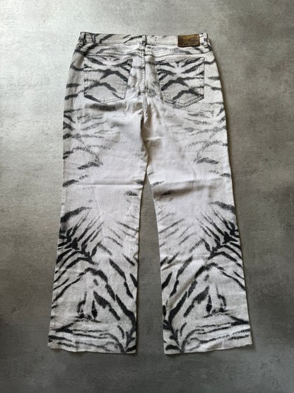 SS2002 Cavalli Zebra Savage Pants  (M) - 2