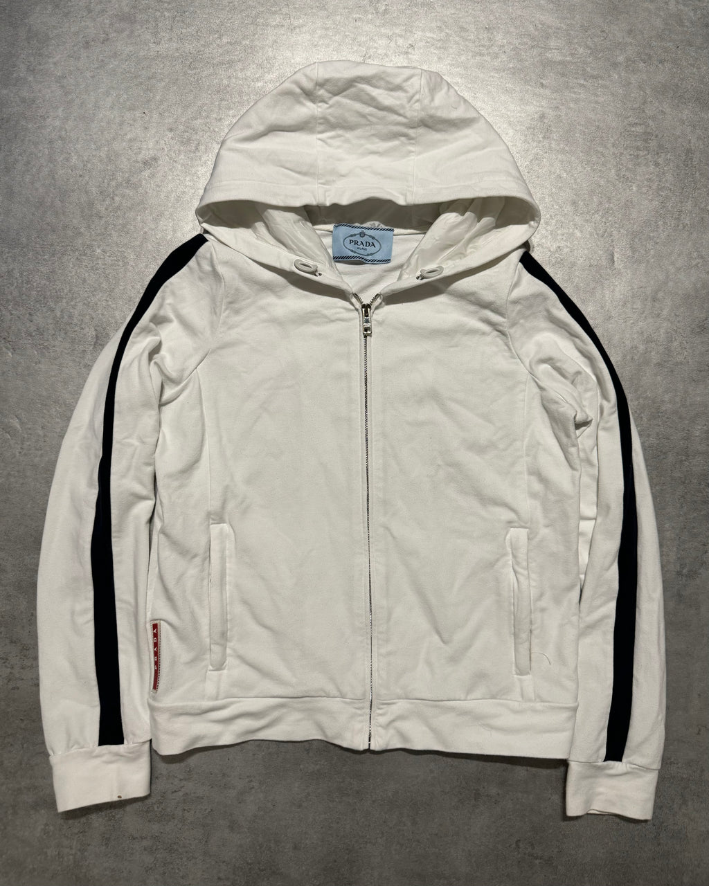SS2017 Prada White & Navy Minimalist Sweatshirt (XS/S) - 3