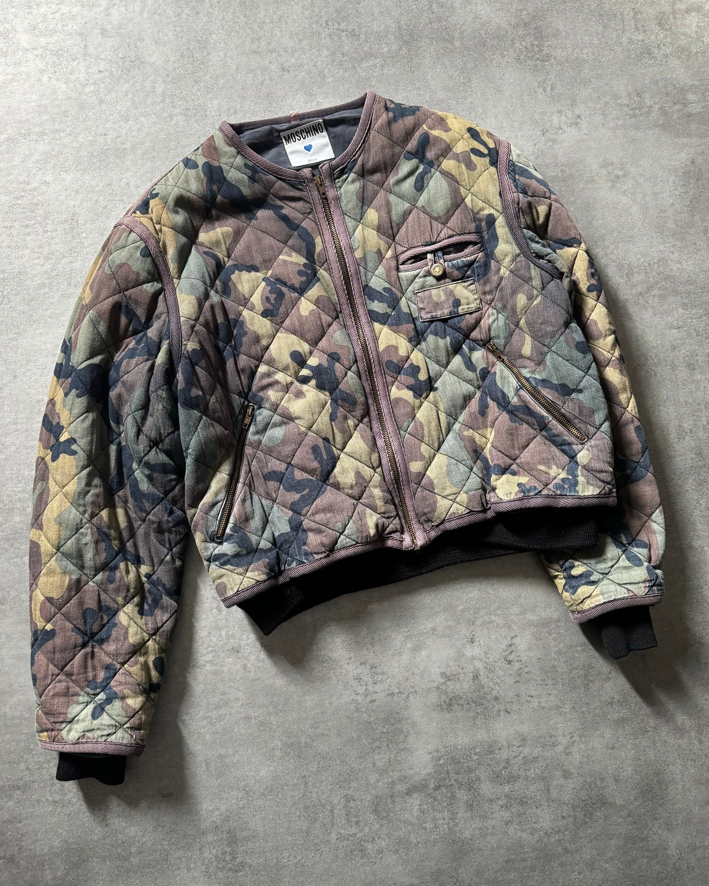 1990s Moschino Military Cozy Bomber Jacket  (S) - 2