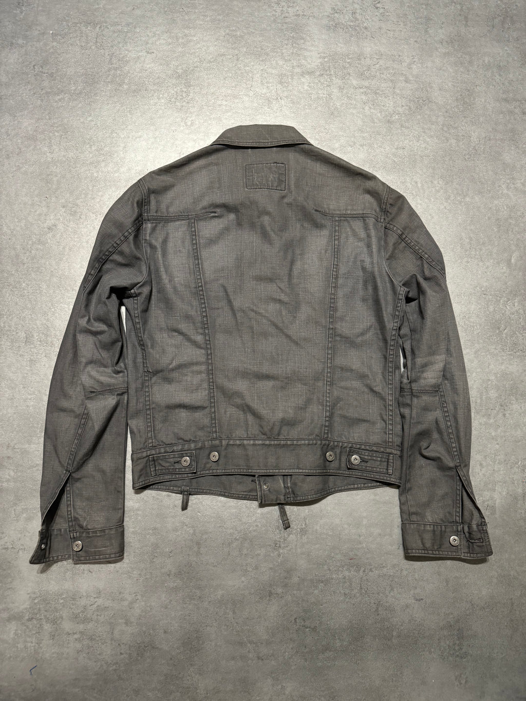 2000s Marithé + François Girbaud Grey Buttoned Jacket  (S) - 3