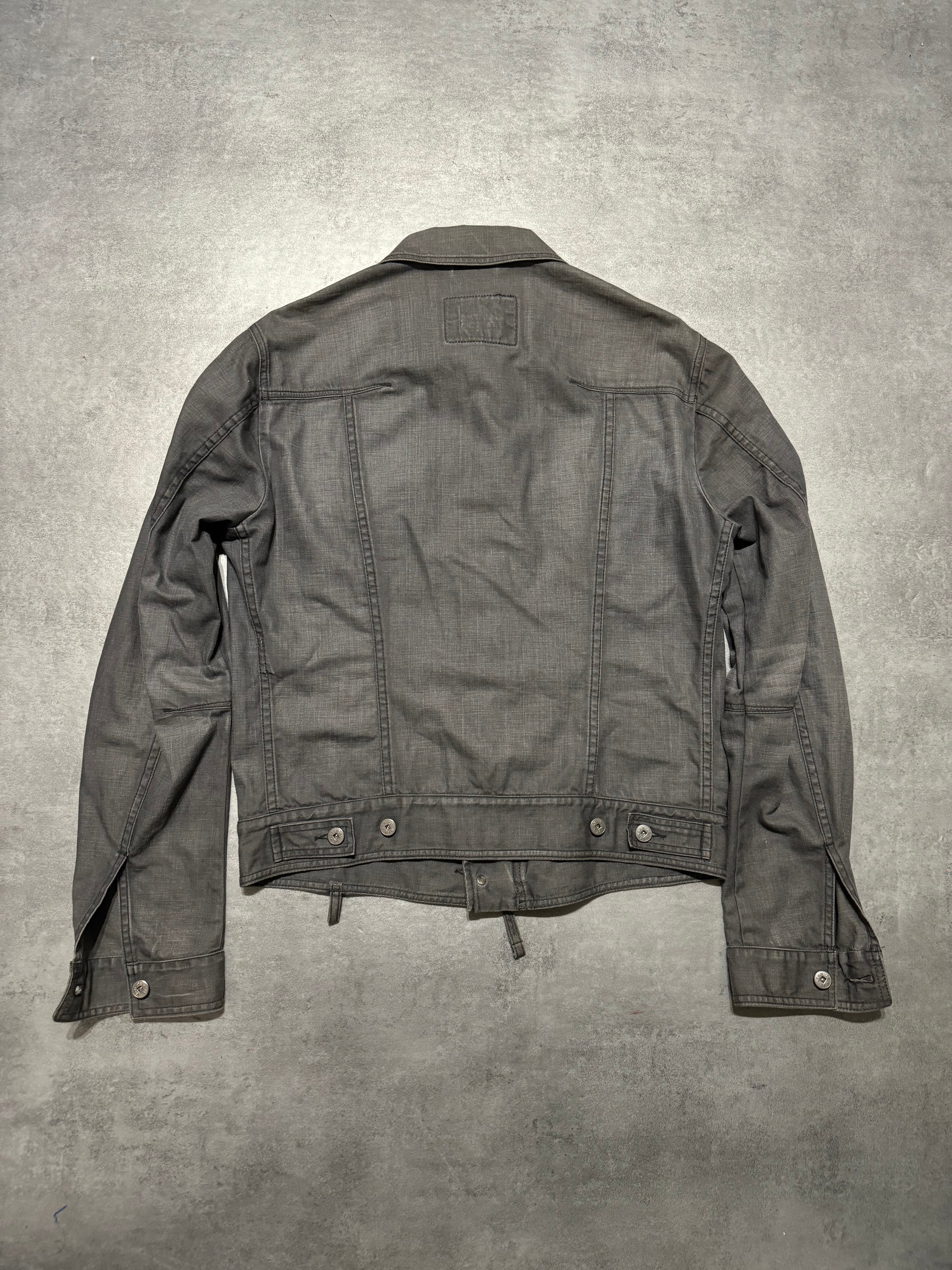 2000s Marithé + François Girbaud Grey Buttoned Jacket  (S) - 3