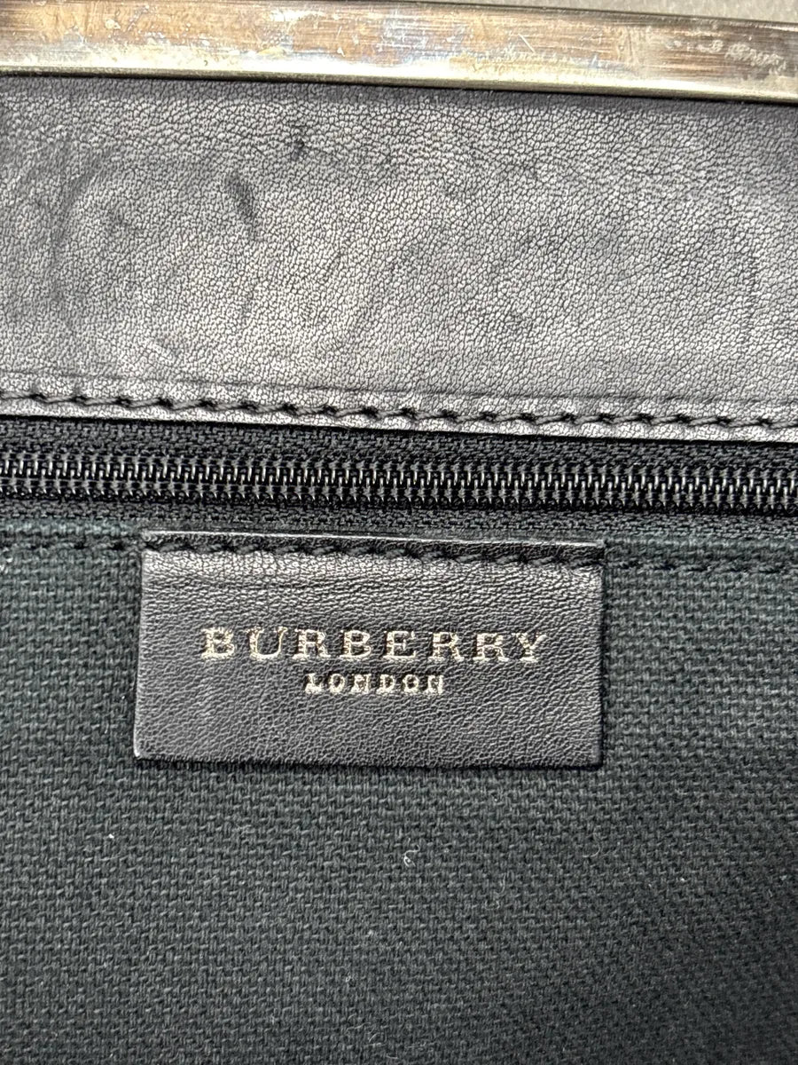Burberry London Black Haircalf Kiss-Lock Frame Shoulder Bag GIrYvJUx 15