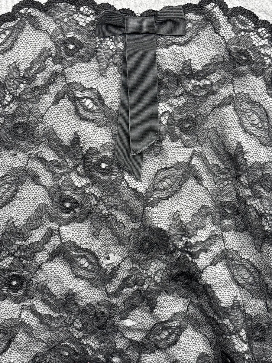 2000s Dolce & Gabbana Grey Floral Mesh Panel Hoodie GLSFHDfl 7