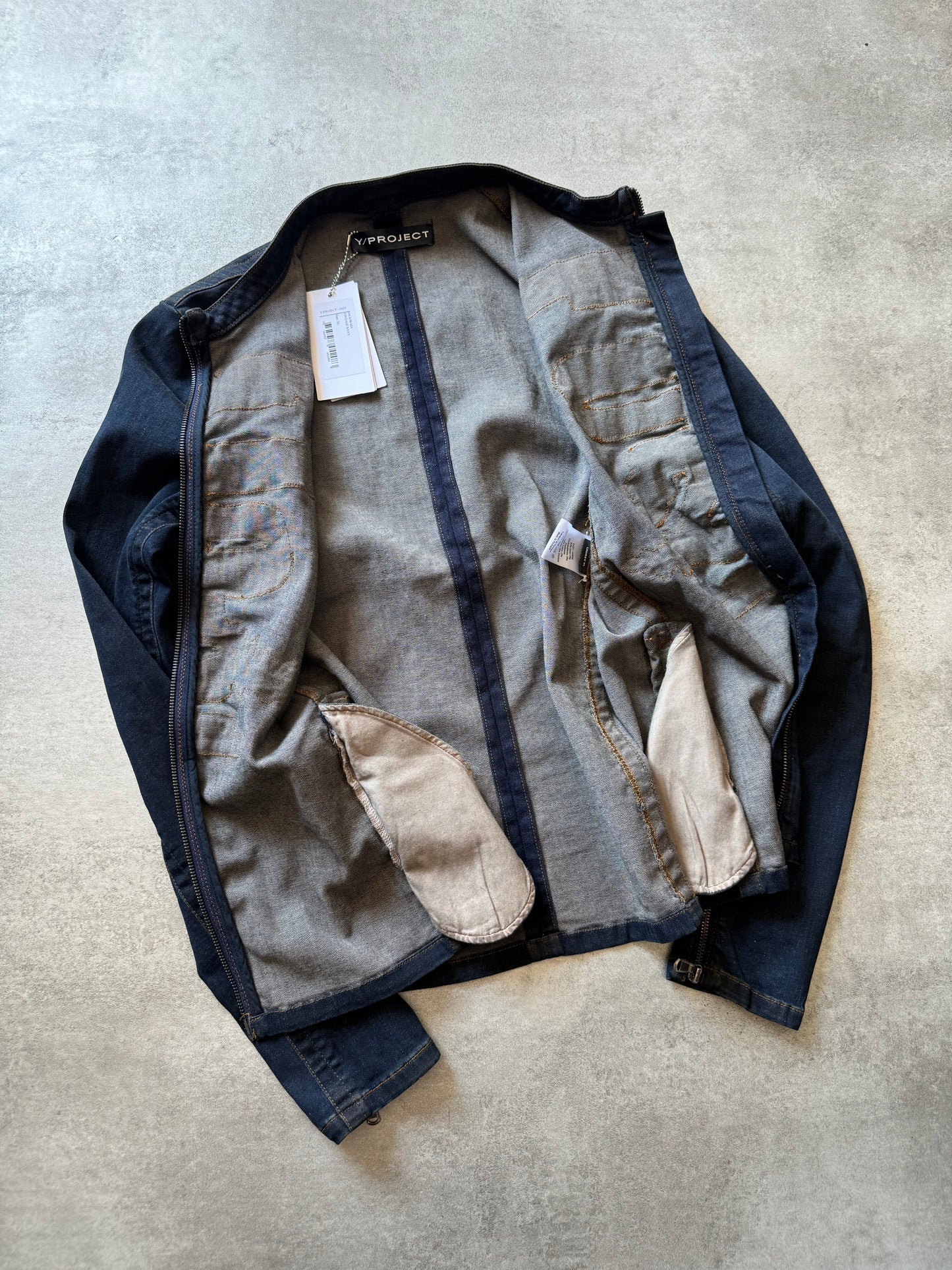 Y/Project Blue Best Fitted Distressed Denim Jackets (S) - 2