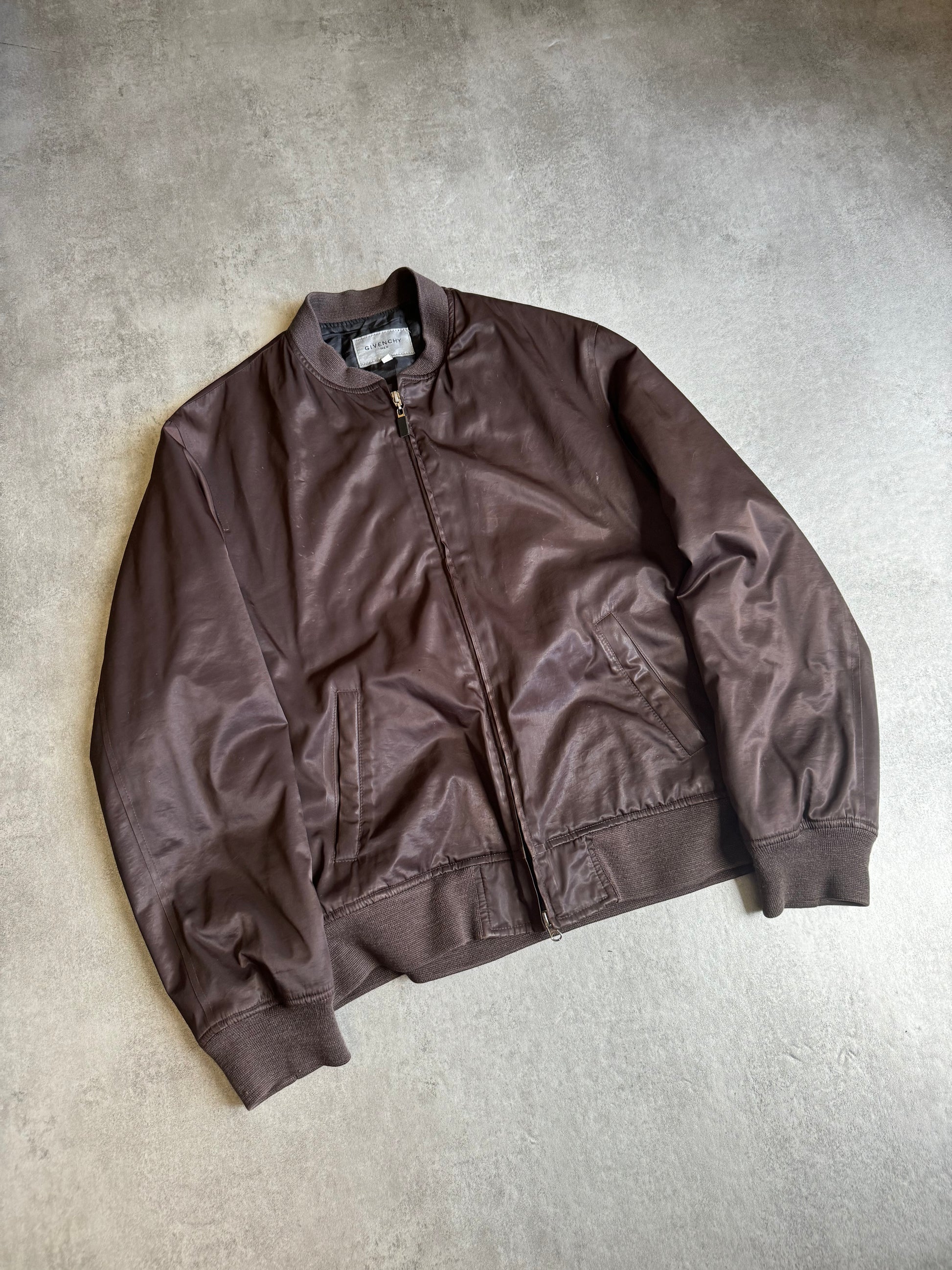 1990s Givenchy Brown Bomber Jacket  (L) - 7