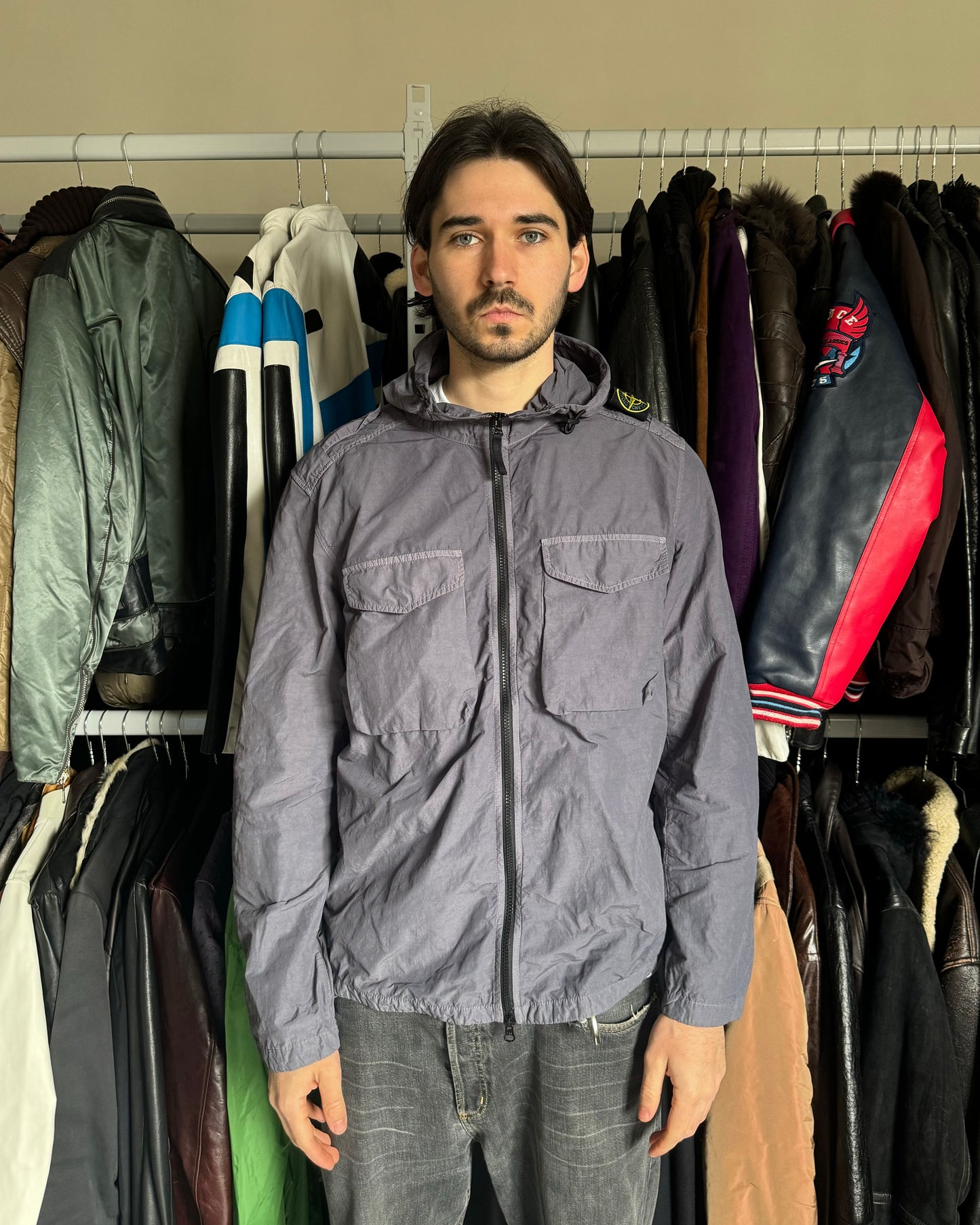 SS2022 Stone Island Purple Tactical Jacket (XL) - 4