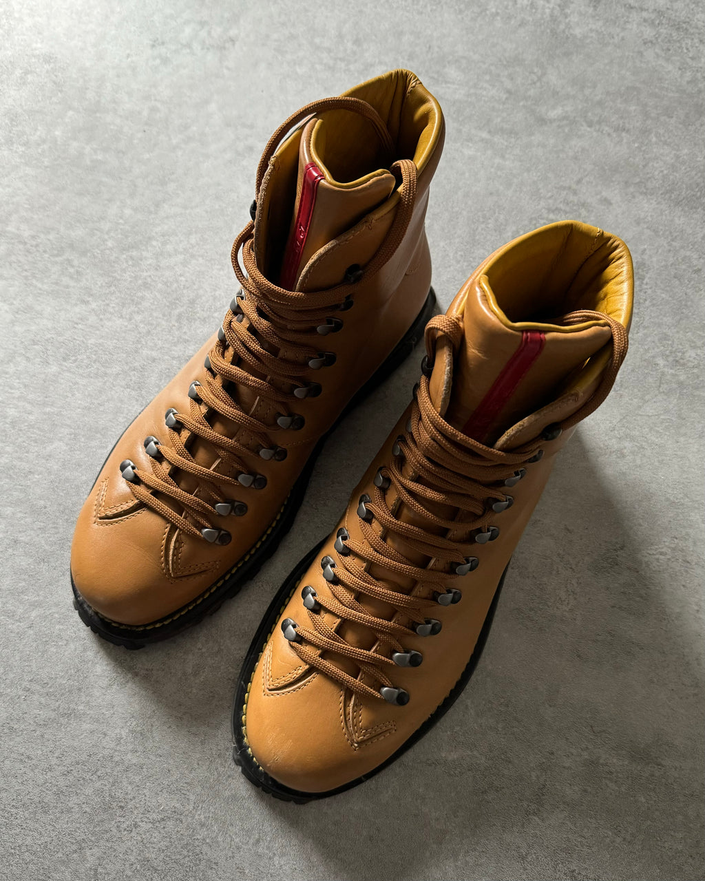 AW2001 Prada Hiking Mountain Leather Boots (42) - 5