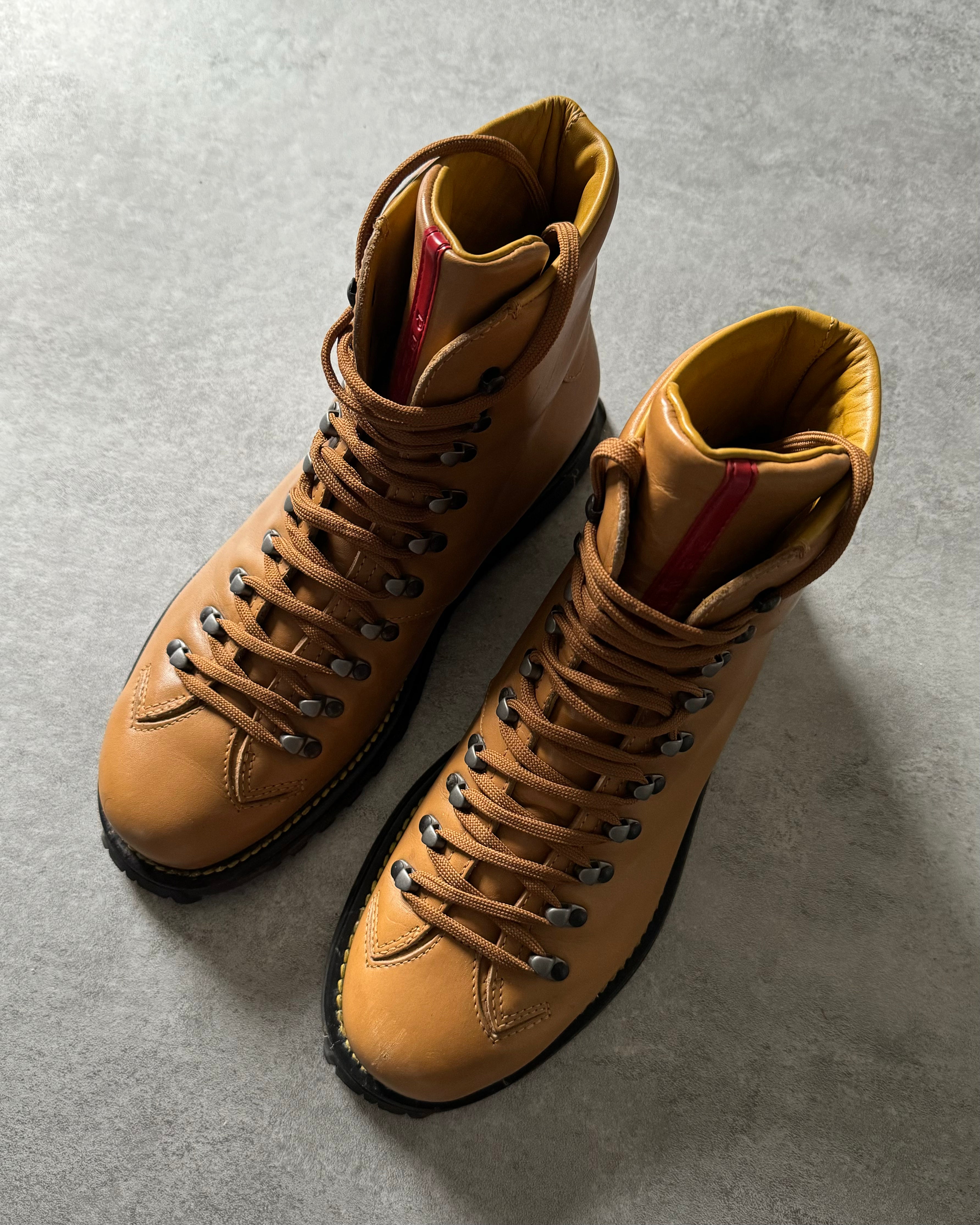 AW2001 Prada Hiking Mountain Leather Boots (42) - 5