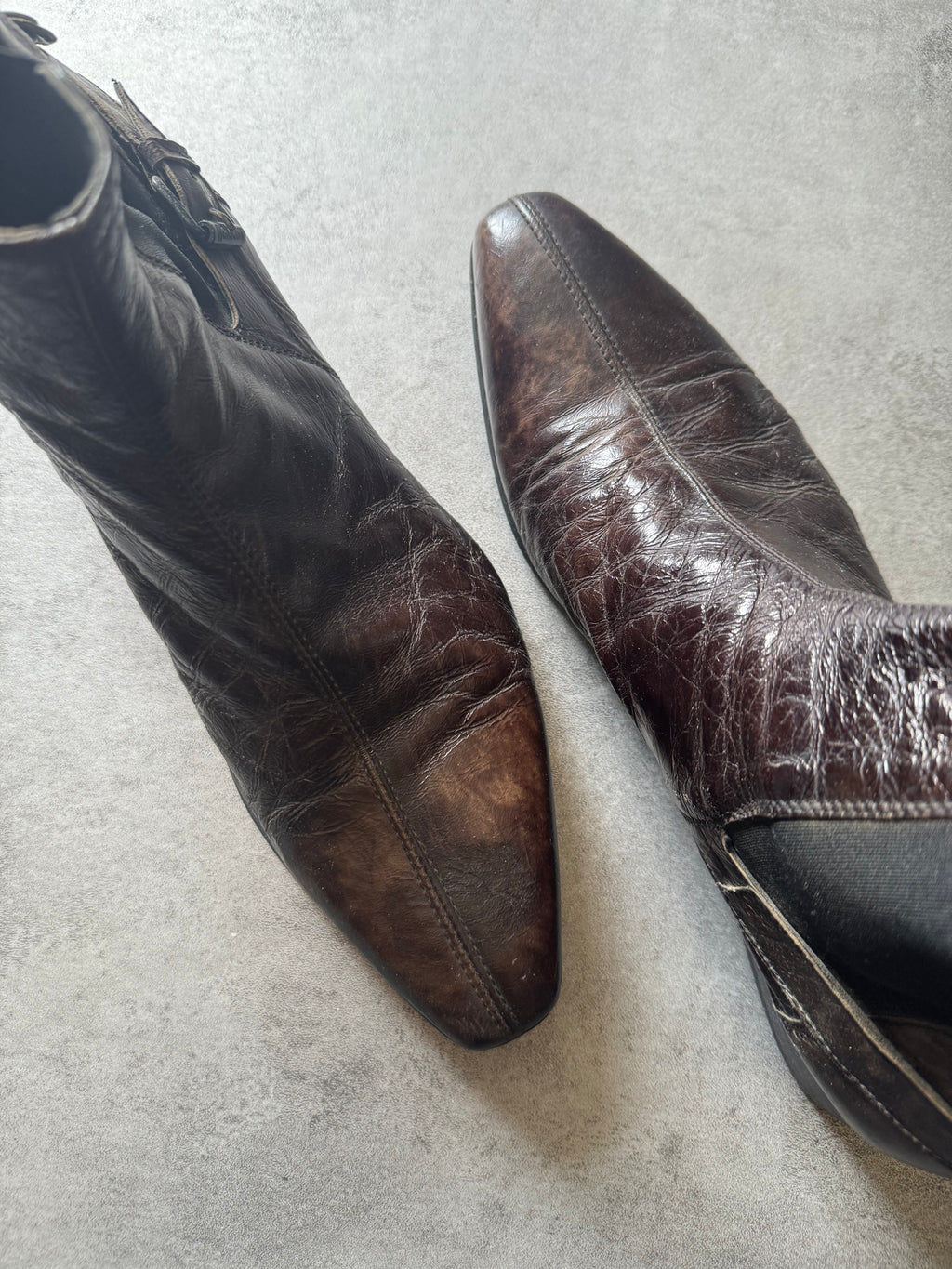 Cavalli Brown Western Cow-Boy Leather Boots (42) - 3