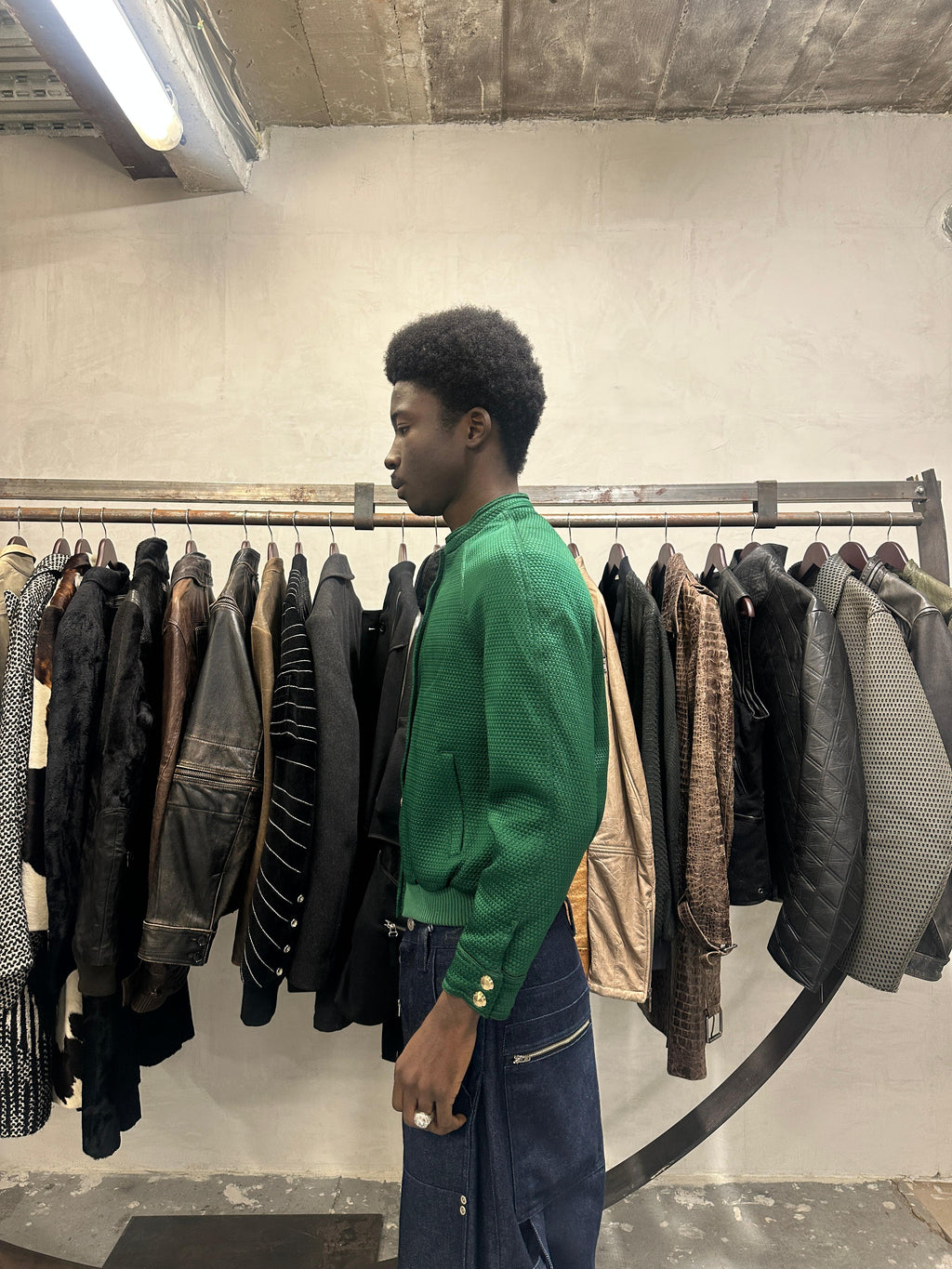 Versace Italian Green Bomber Royal Jacket (XS/S) - 14