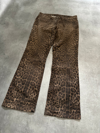 SS2010 Roberto Cavalli 40th Anniversary Leopard Royal Pants (S/M) - 9