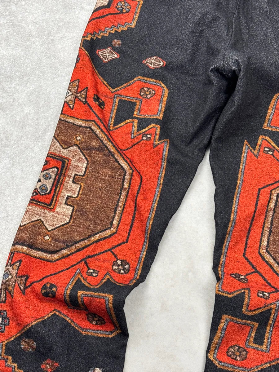 AW2015 Givenchy Black Wool Geometric Carpet Trompe L'Oeil Pants by Riccardo Tisci GkFXIeOP 8
